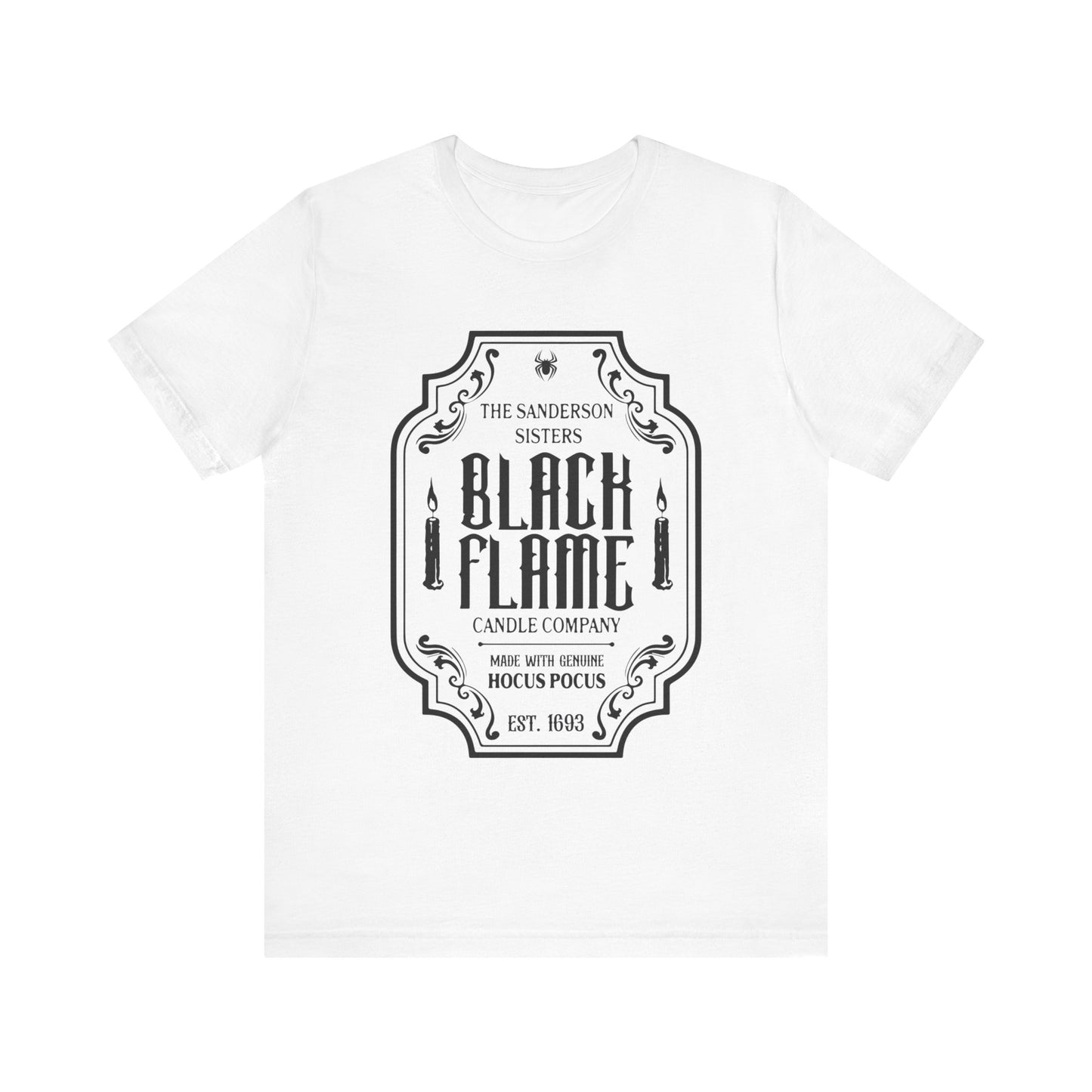 BLACK FLAME CANDLE CO HALLOWEEN GRAPHIC TEE