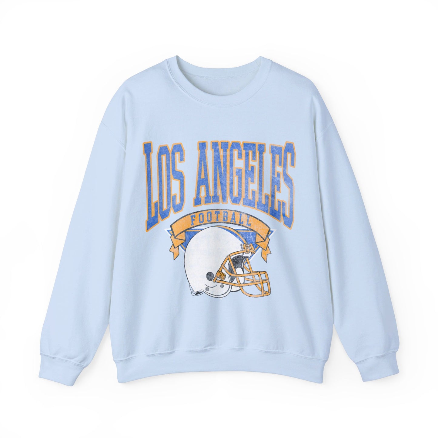 DISTRESSED LOS ANGELES FOOTBALL CREWNECK SWEATSHIRT