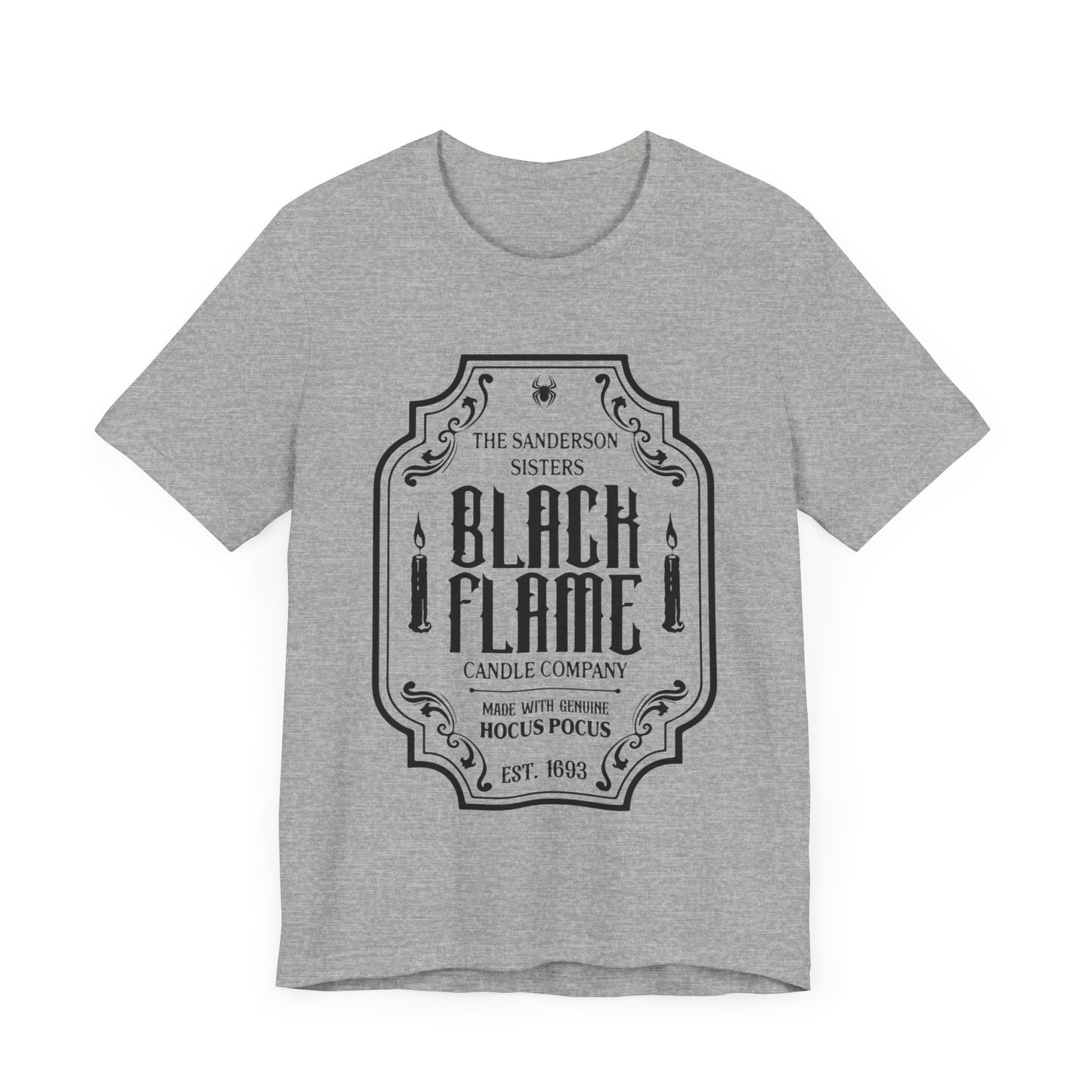 BLACK FLAME CANDLE CO HALLOWEEN GRAPHIC TEE