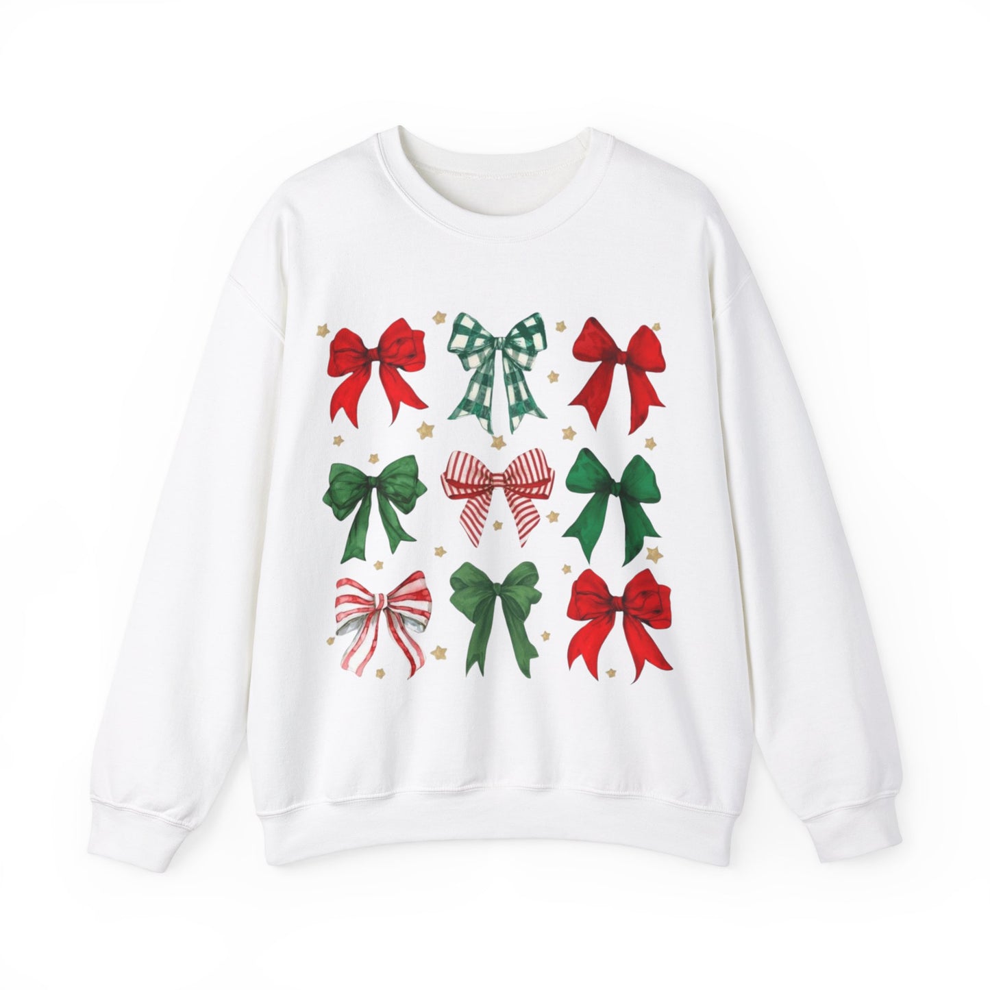 HOLIDAY BOWS CHRISTMAS CREWNECK SWEATSHIRT