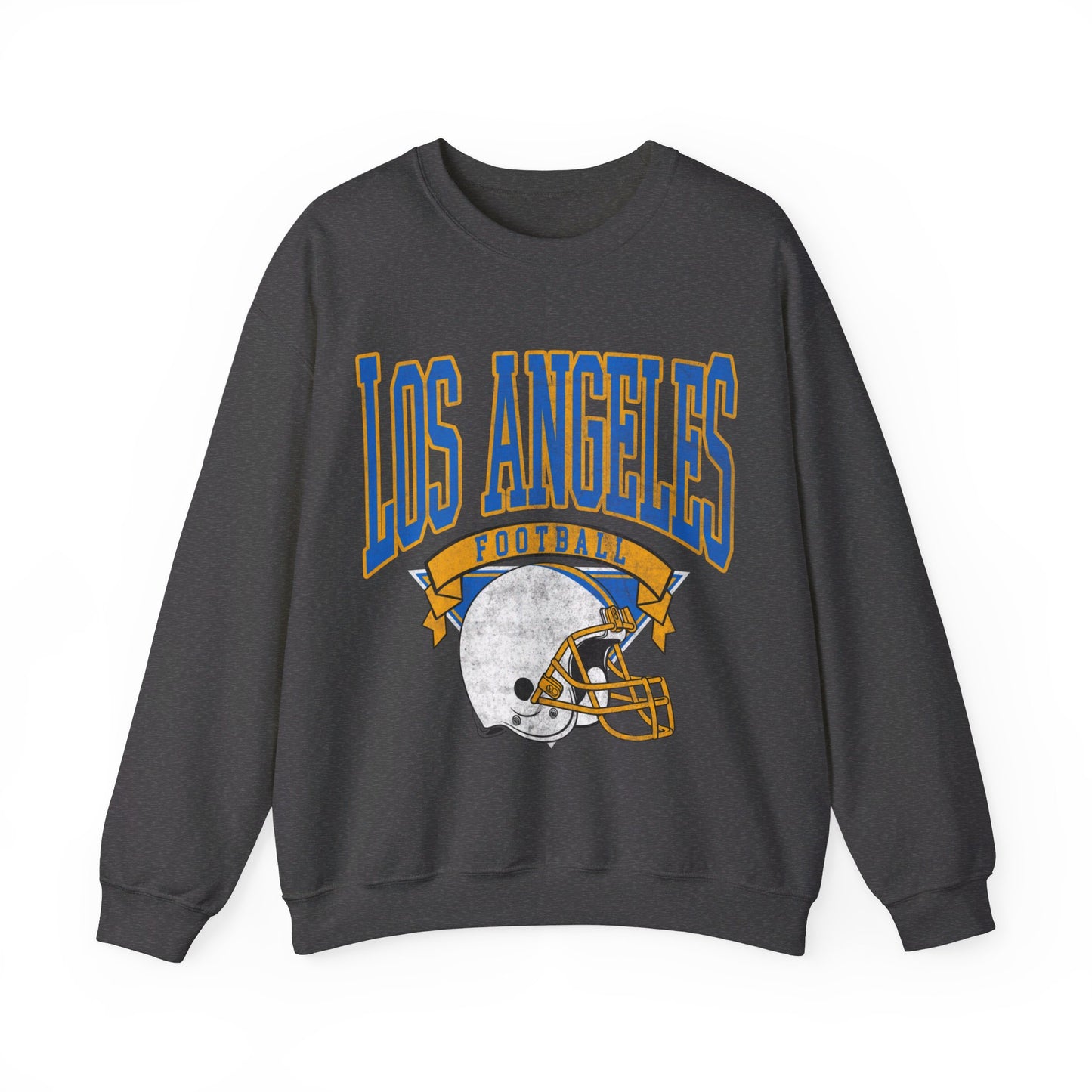 DISTRESSED LOS ANGELES FOOTBALL CREWNECK SWEATSHIRT