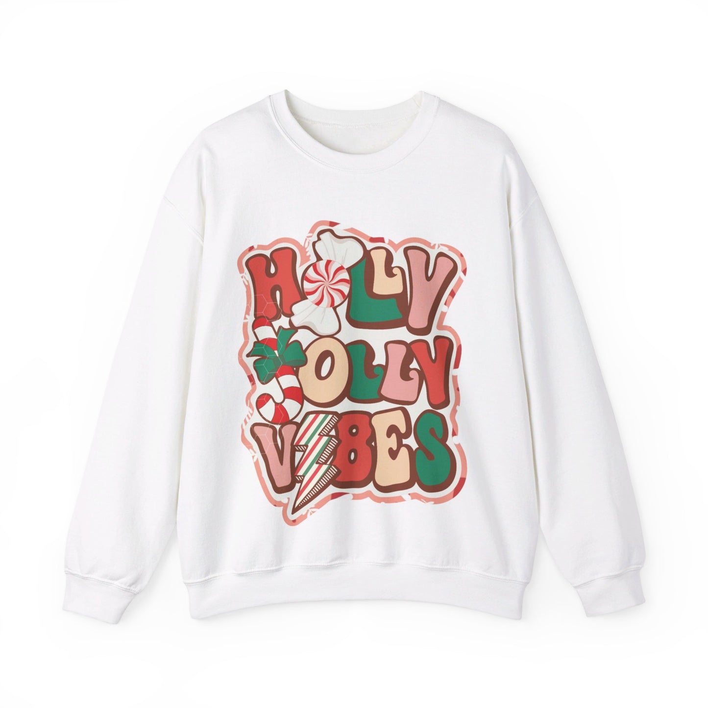 HOLLY JOLLY VIBES CREWNECK SWEATSHIRT