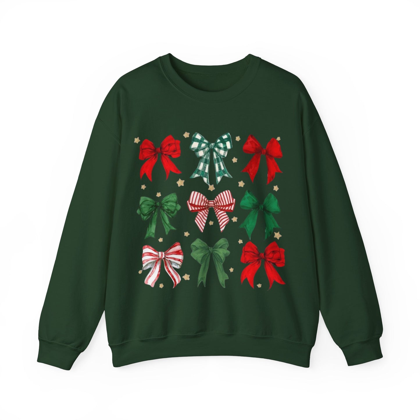 HOLIDAY BOWS CHRISTMAS CREWNECK SWEATSHIRT