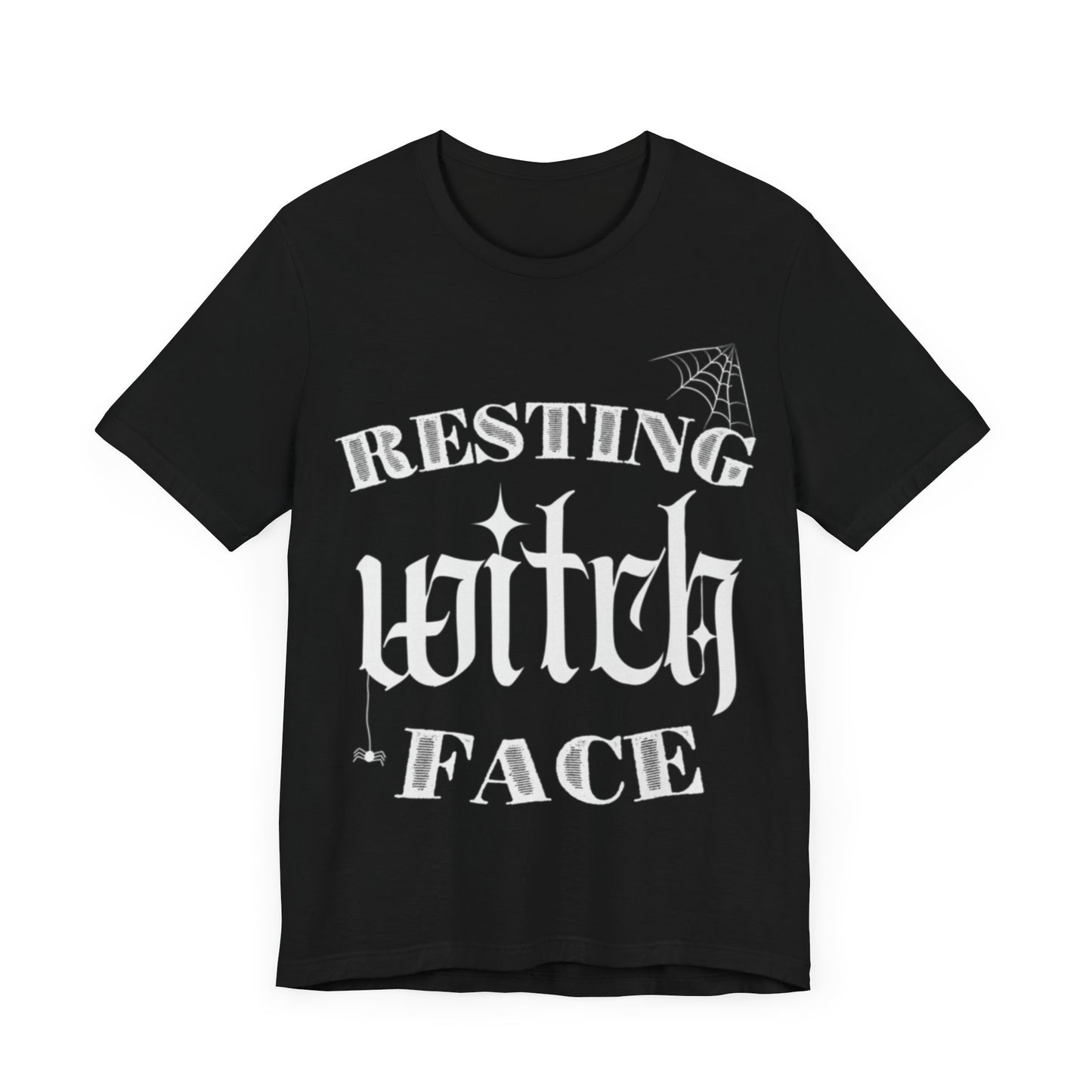 RESTING WITCH FACE HALLOWEEN GRAPHIC TEE