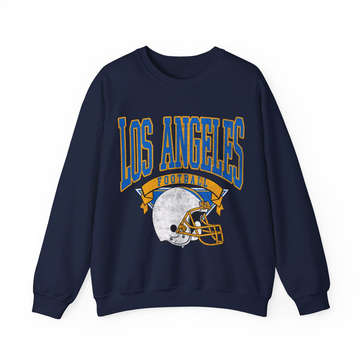 DISTRESSED LOS ANGELES FOOTBALL CREWNECK SWEATSHIRT