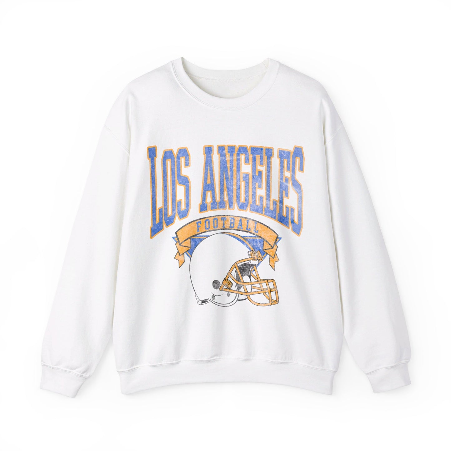 DISTRESSED LOS ANGELES FOOTBALL CREWNECK SWEATSHIRT
