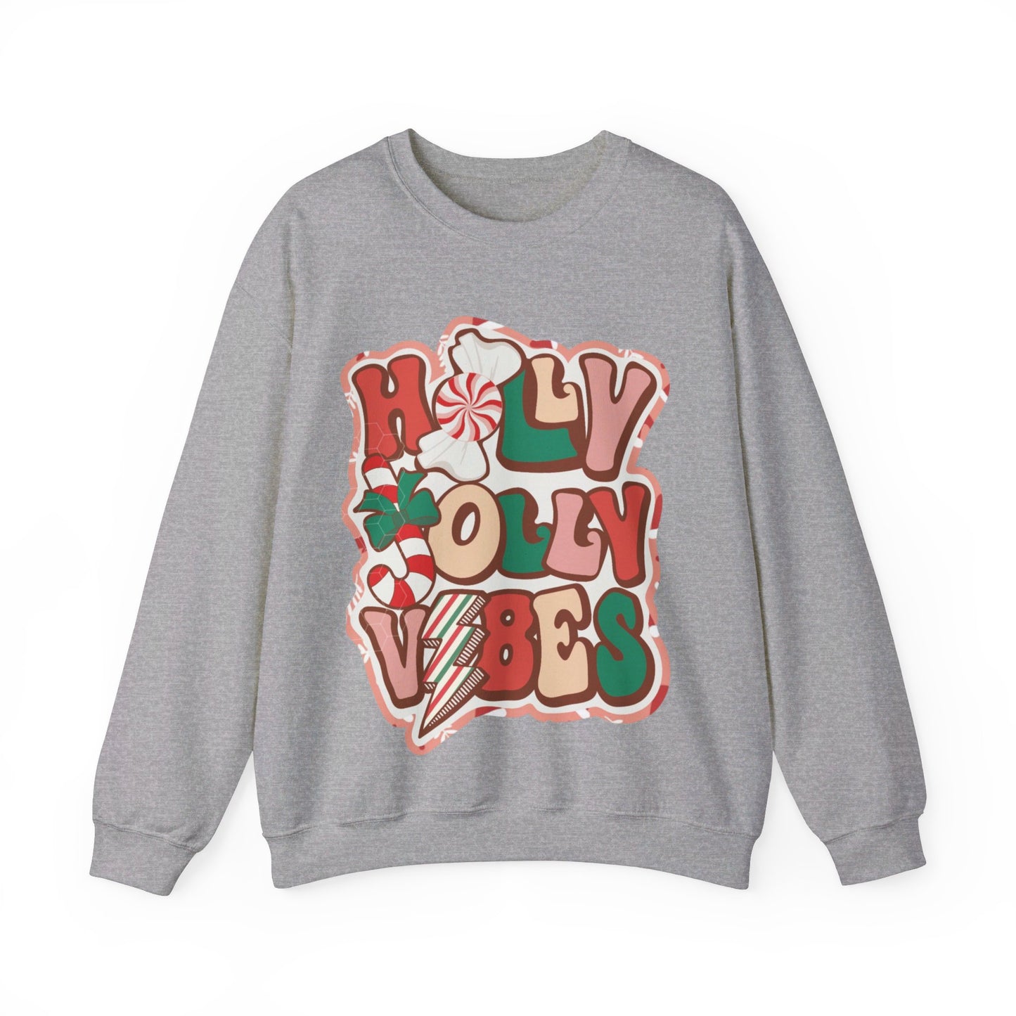 HOLLY JOLLY VIBES CREWNECK SWEATSHIRT