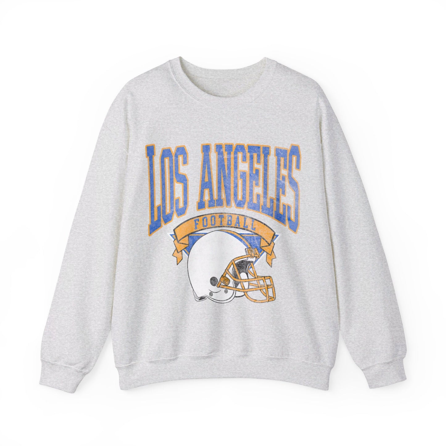 DISTRESSED LOS ANGELES FOOTBALL CREWNECK SWEATSHIRT