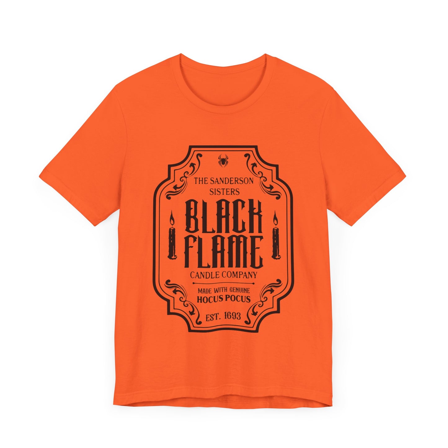 BLACK FLAME CANDLE CO HALLOWEEN GRAPHIC TEE