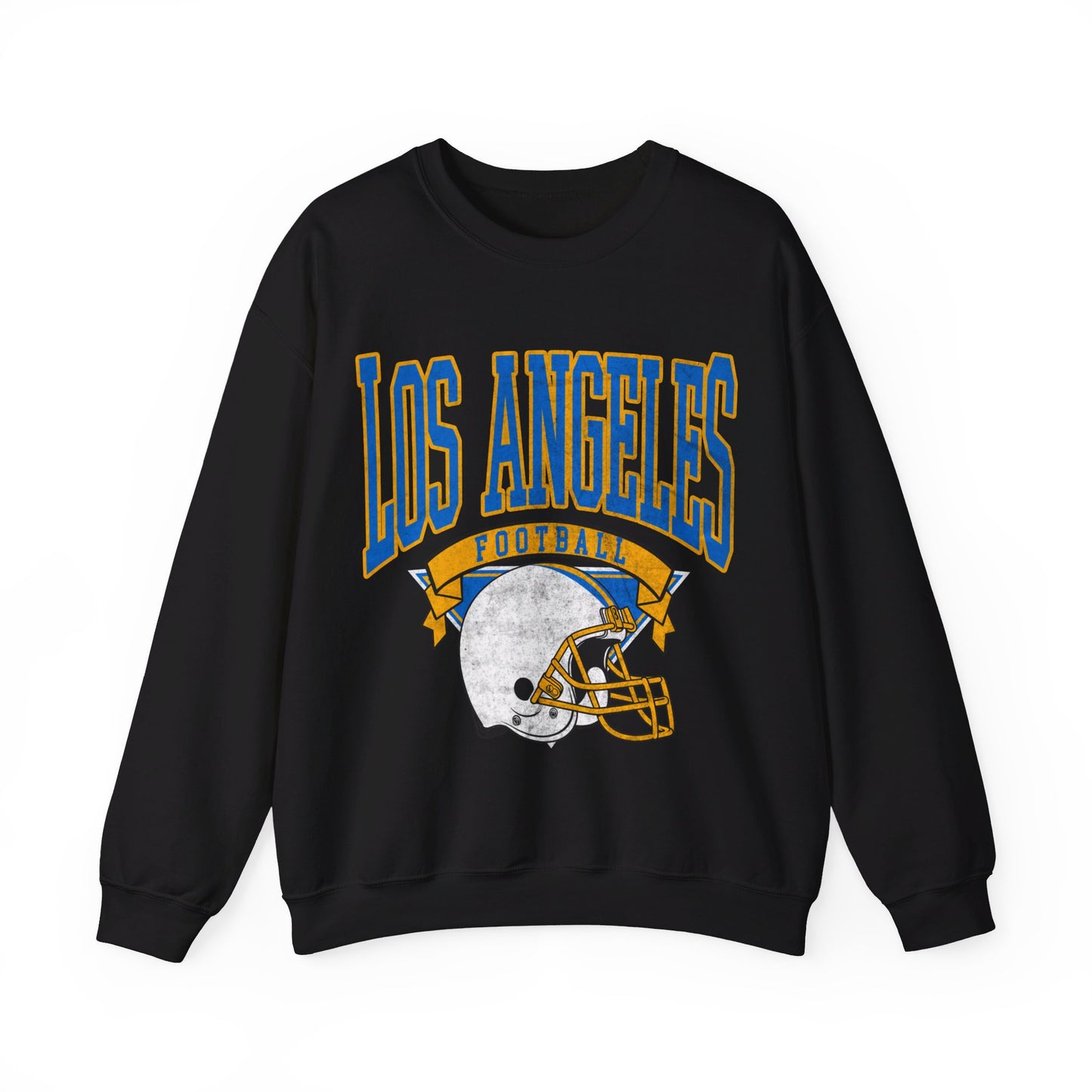 DISTRESSED LOS ANGELES FOOTBALL CREWNECK SWEATSHIRT