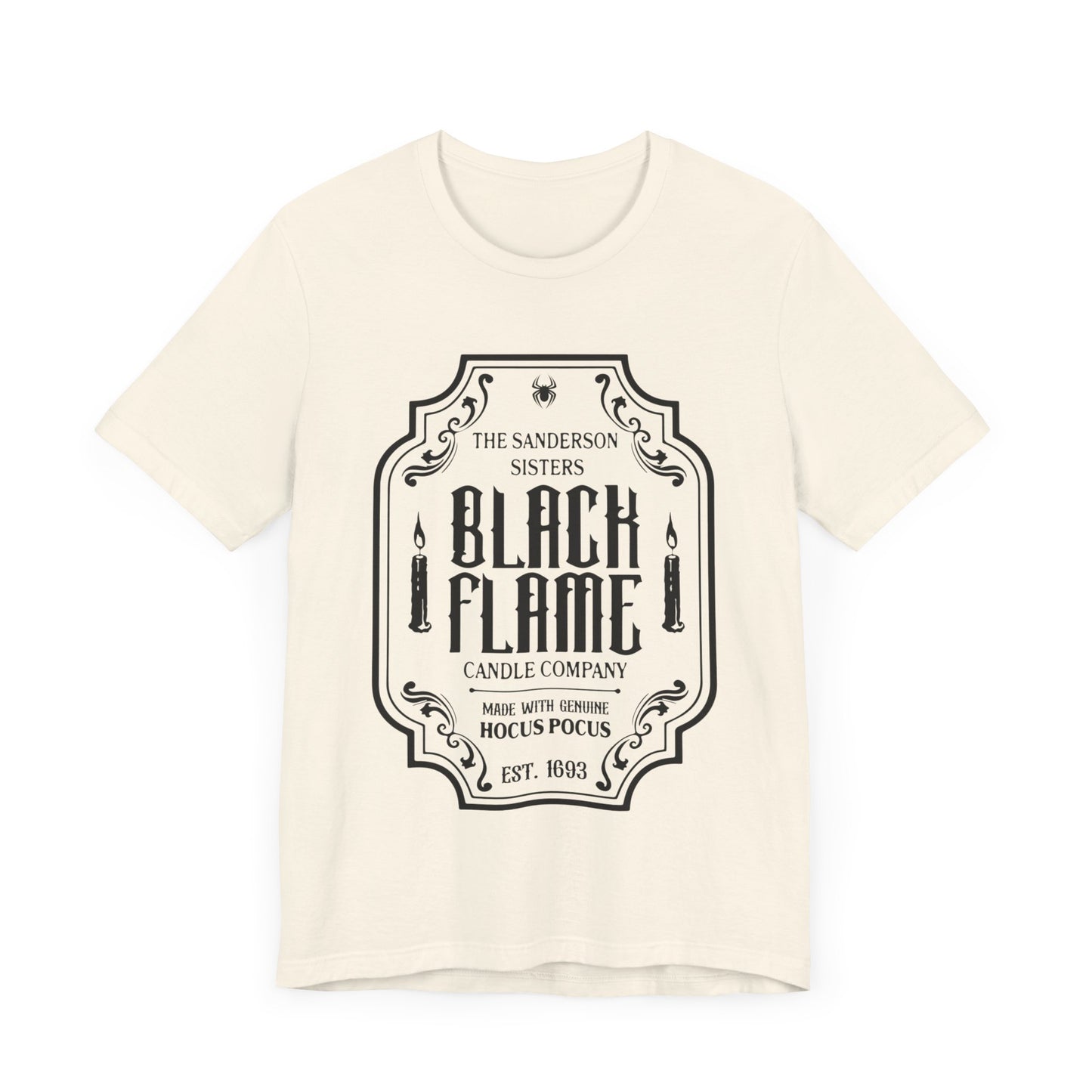BLACK FLAME CANDLE CO HALLOWEEN GRAPHIC TEE