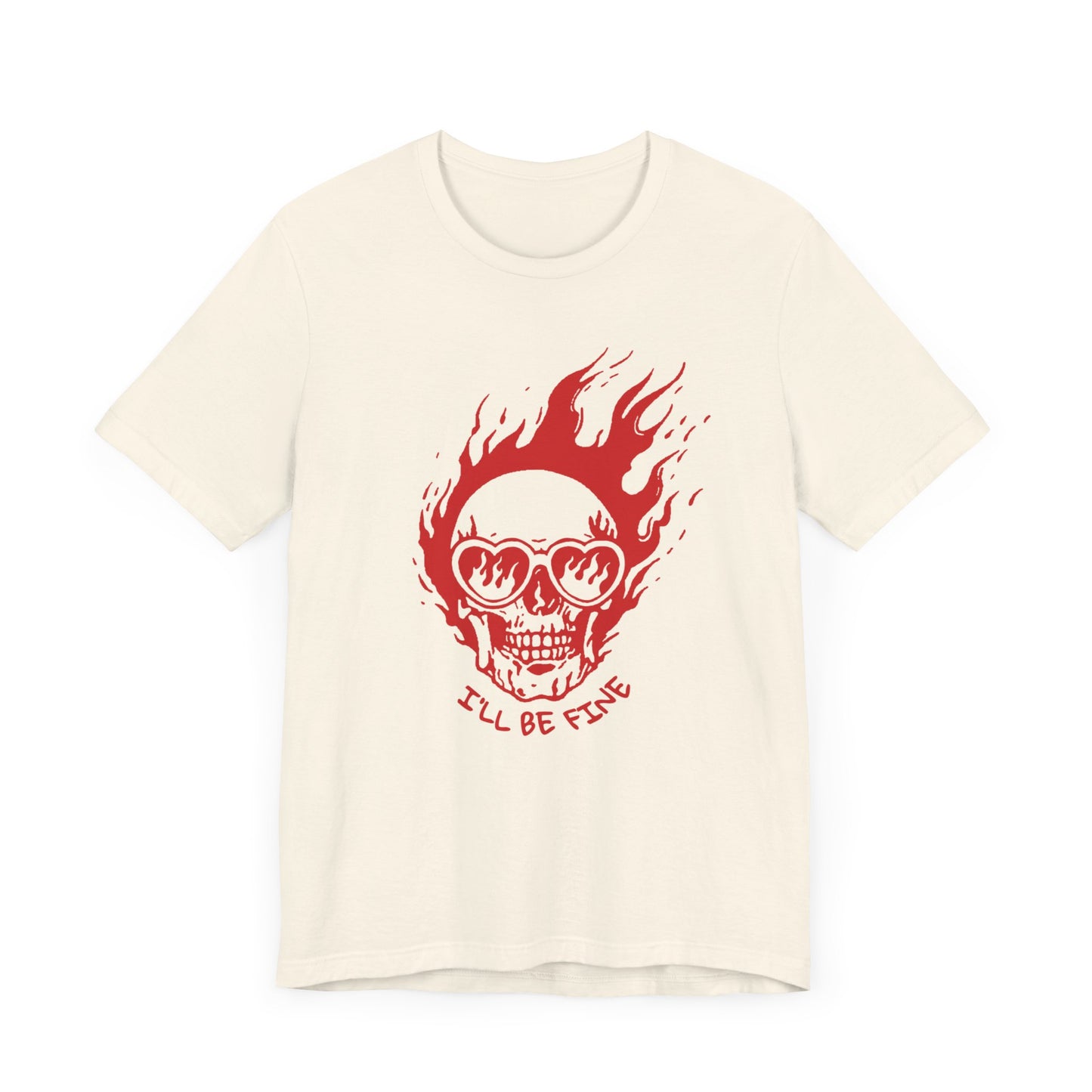 I’LL BE FINE SKULL GRAPHIC TEE