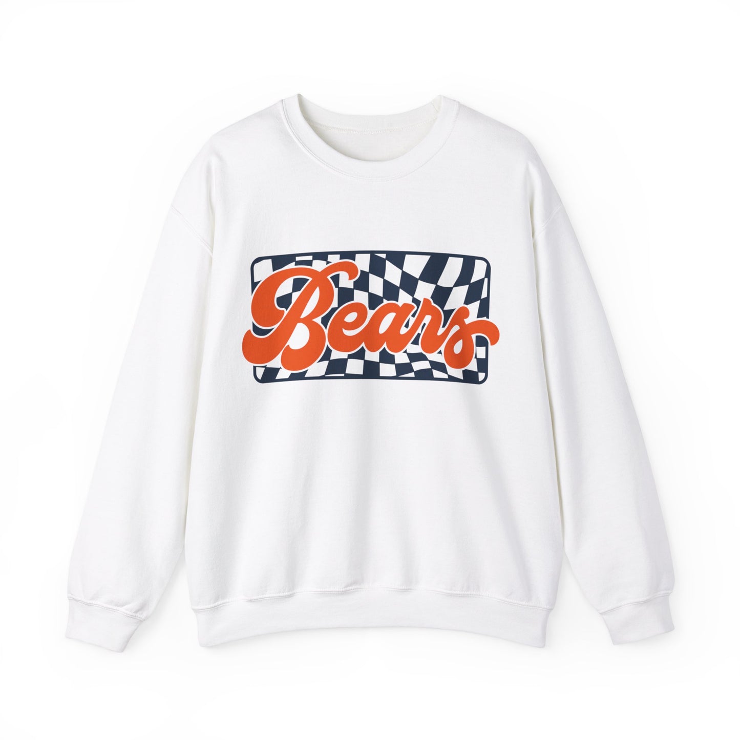 CHECKERED BEARS GAMEDAY CREWNECK SWEATSHIRT