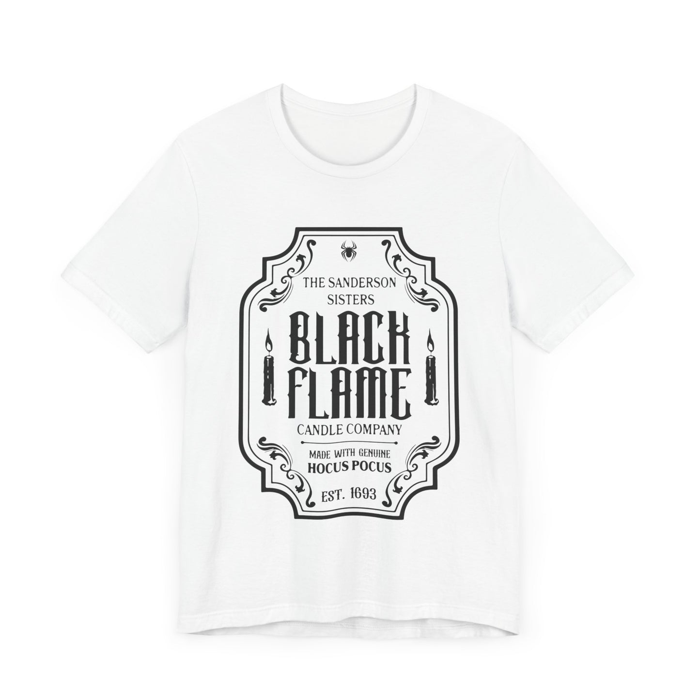 BLACK FLAME CANDLE CO HALLOWEEN GRAPHIC TEE