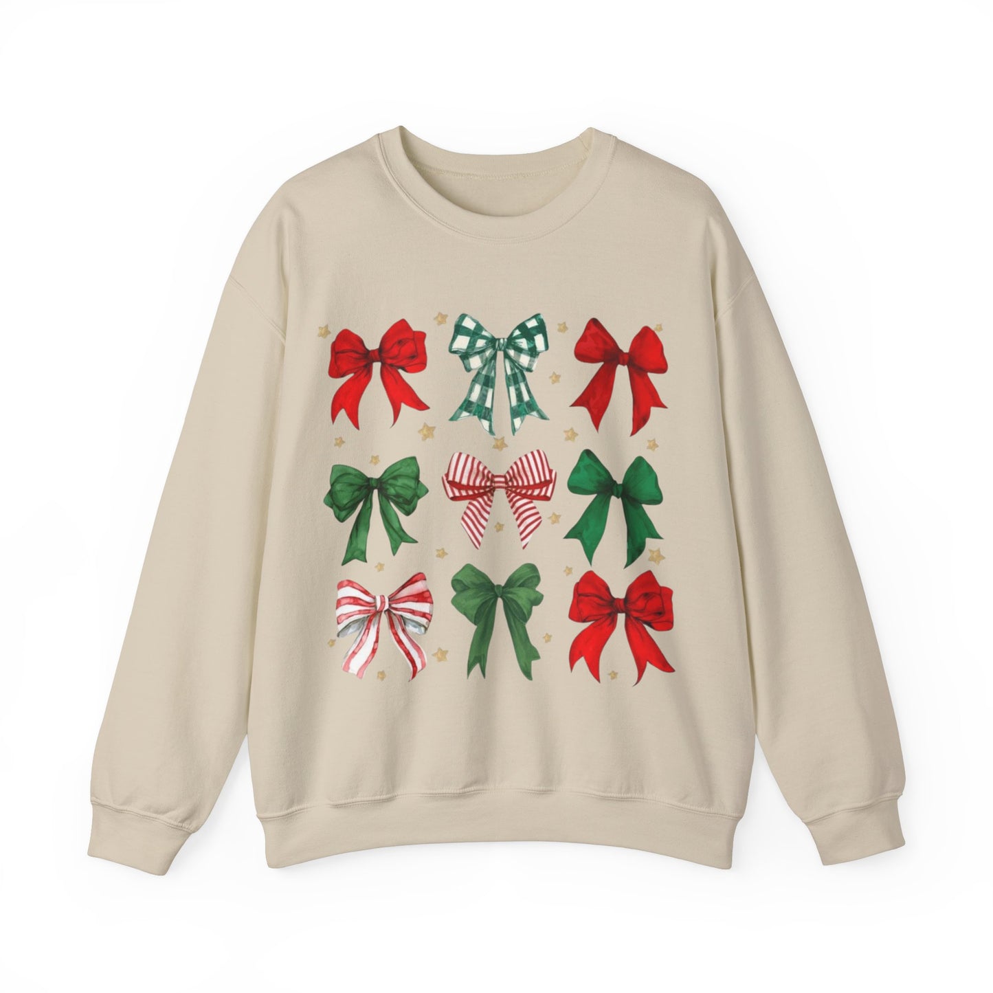 HOLIDAY BOWS CHRISTMAS CREWNECK SWEATSHIRT