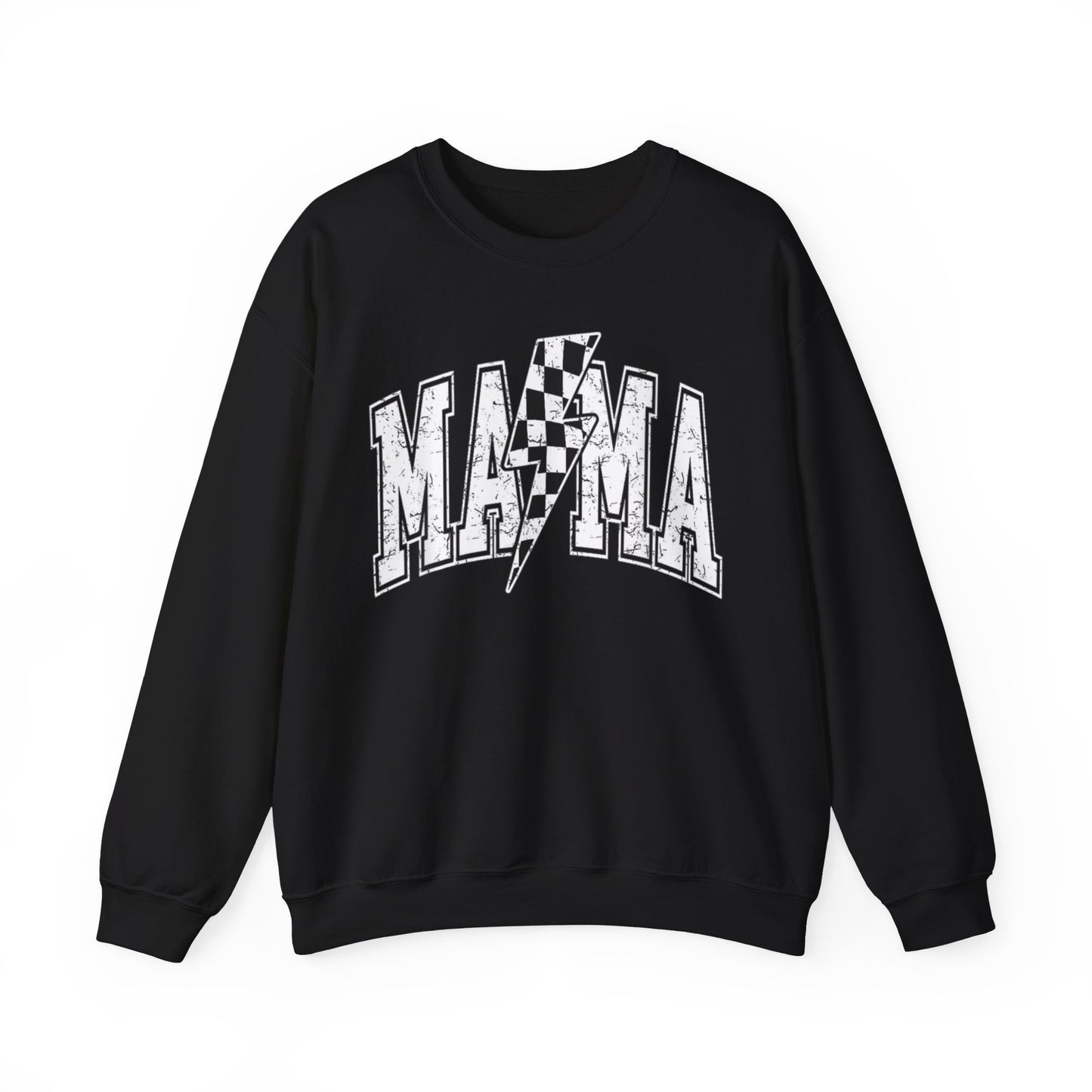 CHECKERED MAMA CREWNECK SWEATSHIRT