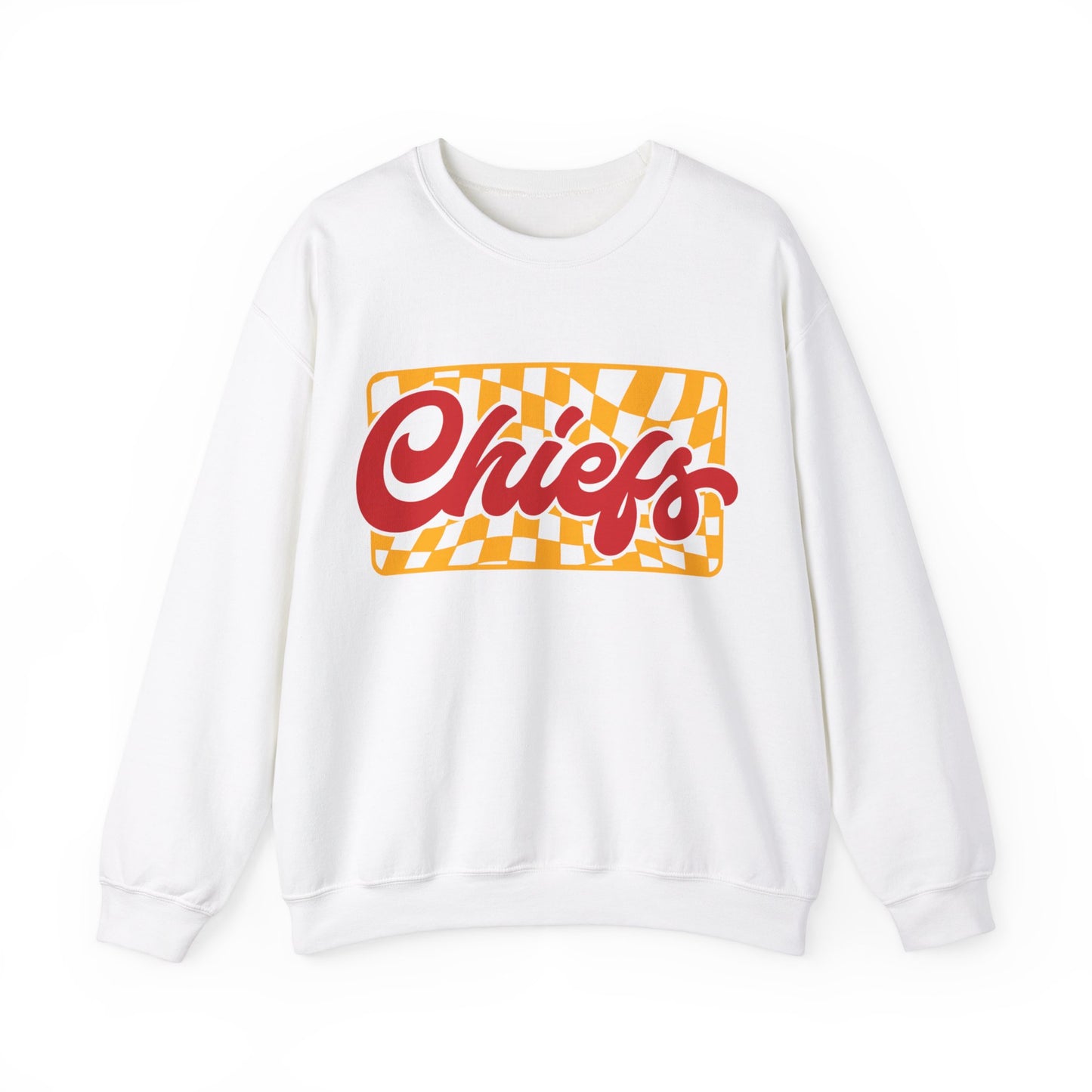 CHECKERED CHIEFS GAMEDAY CREWNECK SWEATSHIRT