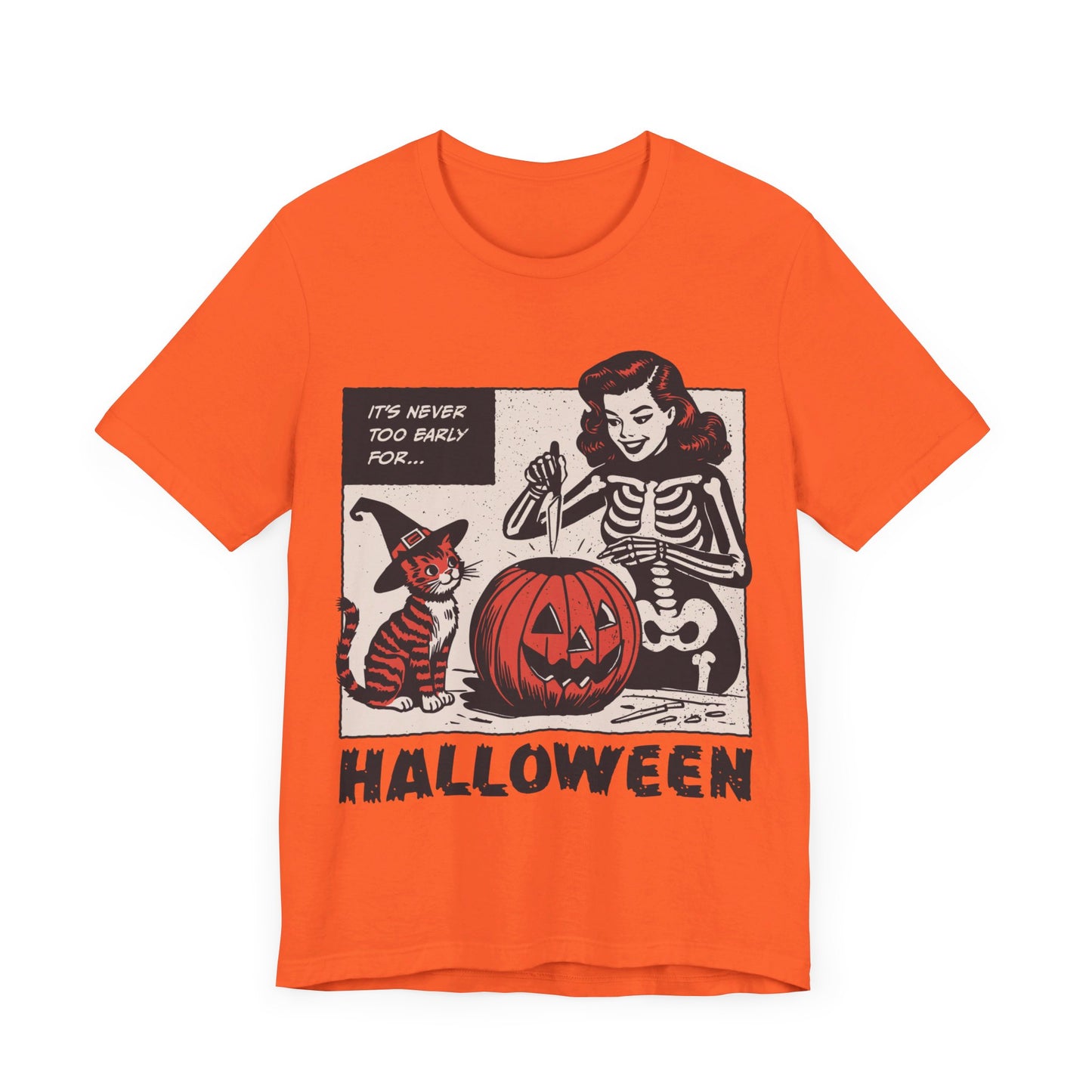 VINTAGE NEVER TOO EARLY FOR HALLOWEEN TEE