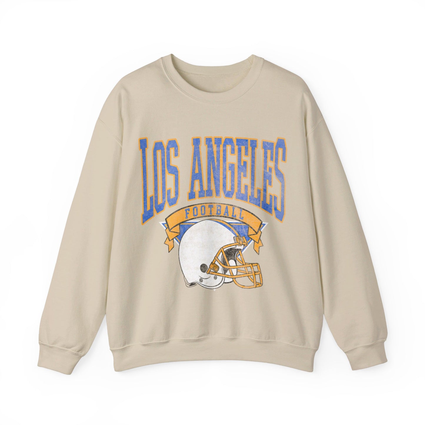 DISTRESSED LOS ANGELES FOOTBALL CREWNECK SWEATSHIRT