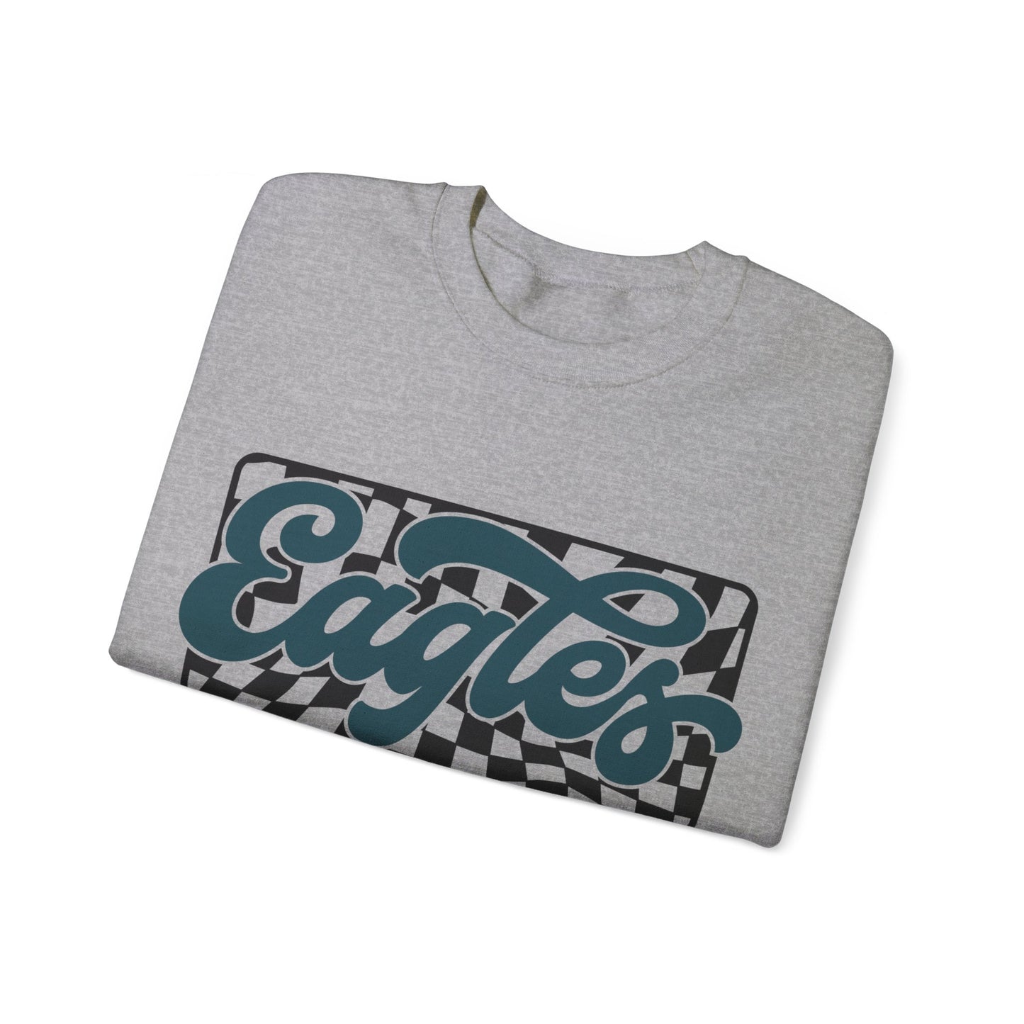 CHECKERED EAGLES GAMEDAY CREWNECK SWEATSHIRT