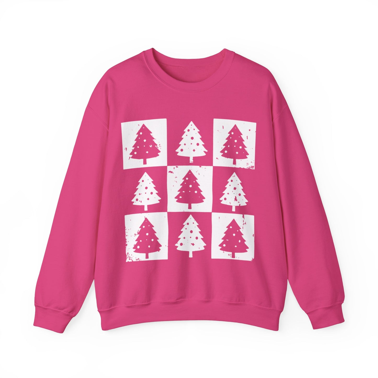 CHECKERED TREES CREWNECK SWEATSHIRT