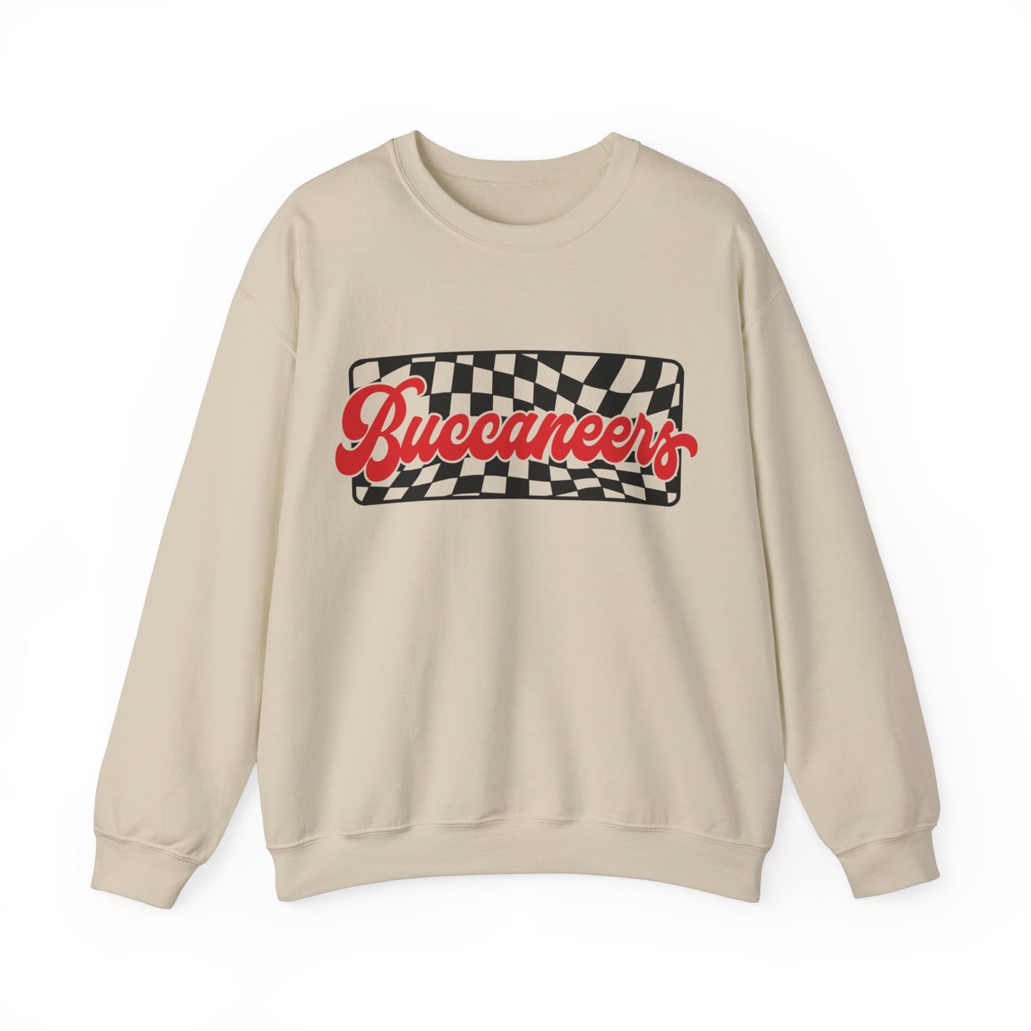 CHECKERED BUCCANEERS GAMEDAY CREWNECK SWEATSHIRT