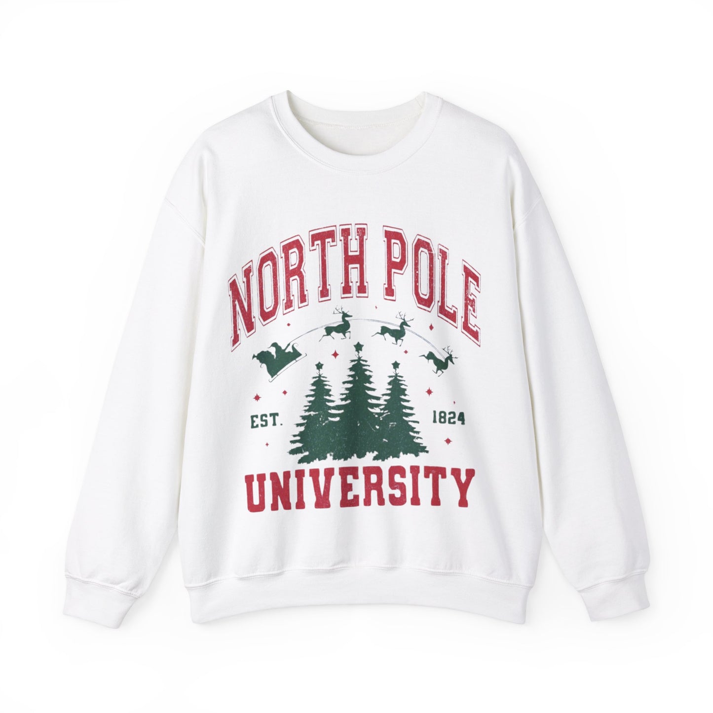 NORTH POLE UNIVERSITY CREWNECK SWEATSHIRT