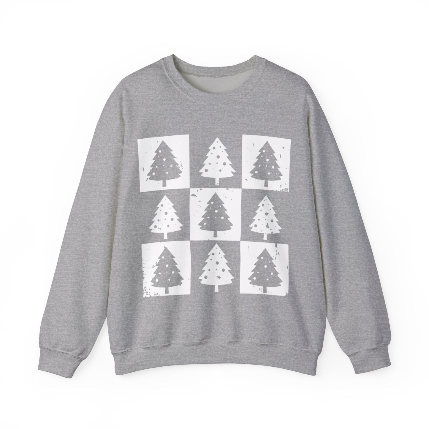 CHECKERED TREES CREWNECK SWEATSHIRT