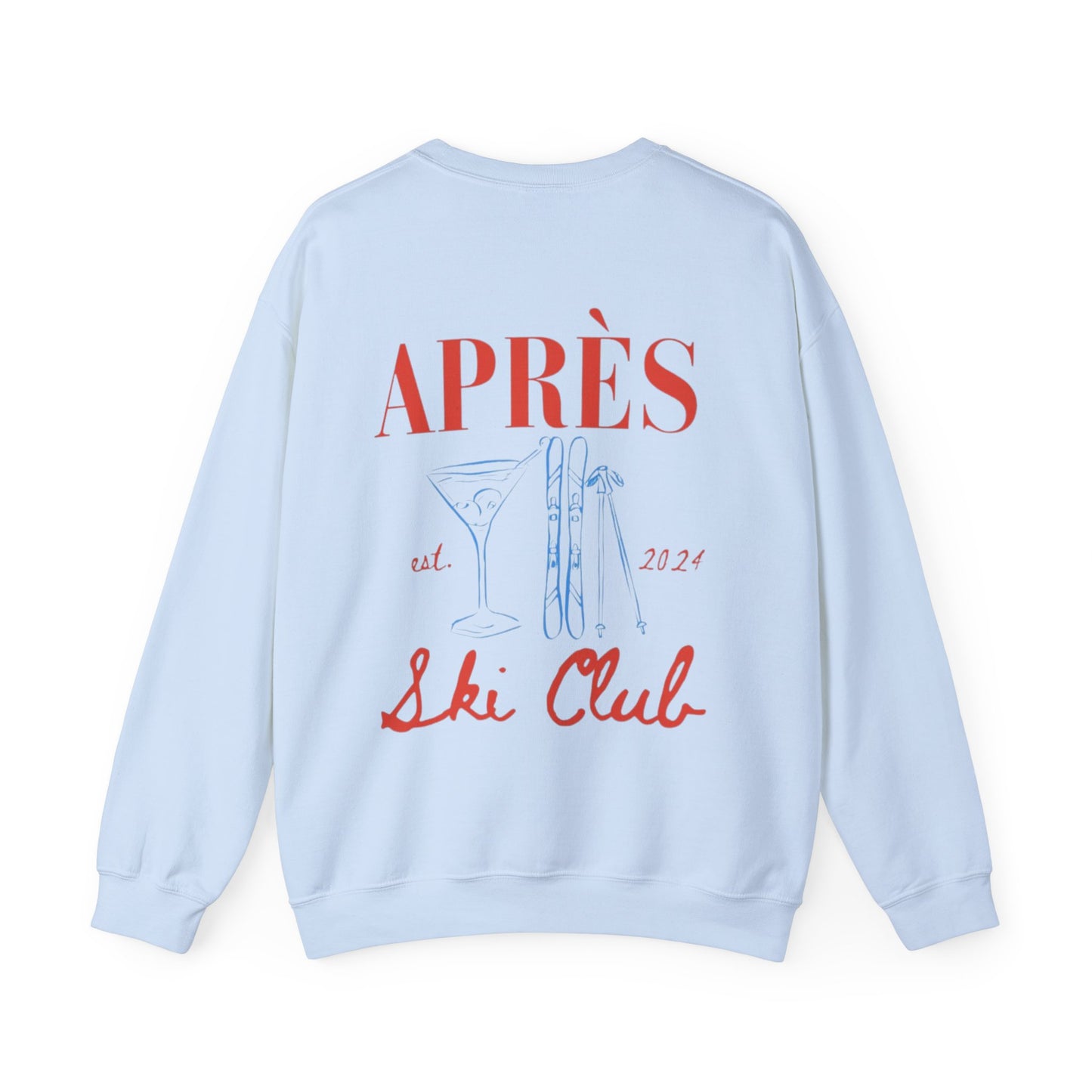 APRÉS SKI CLUB CREWNECK SWEATSHIRT