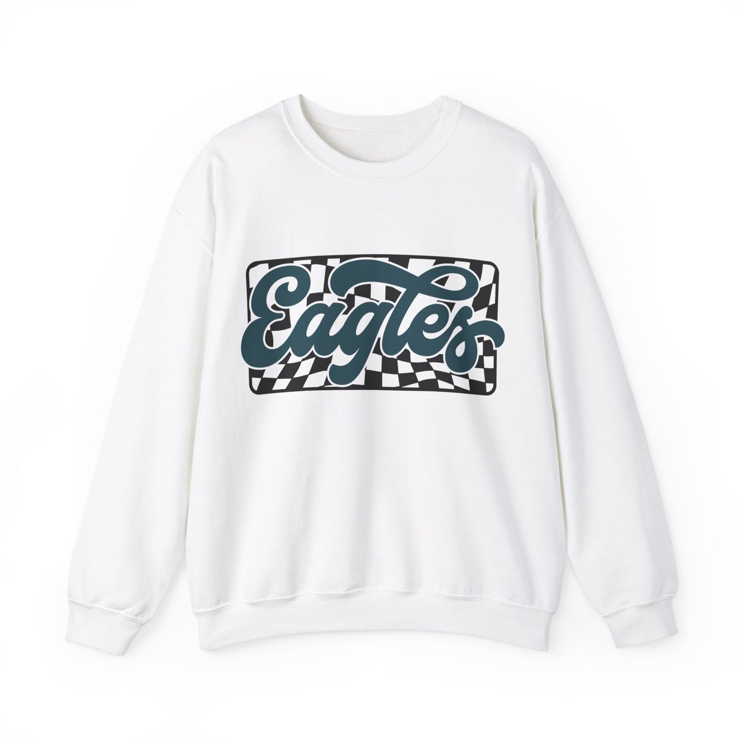 CHECKERED EAGLES GAMEDAY CREWNECK SWEATSHIRT