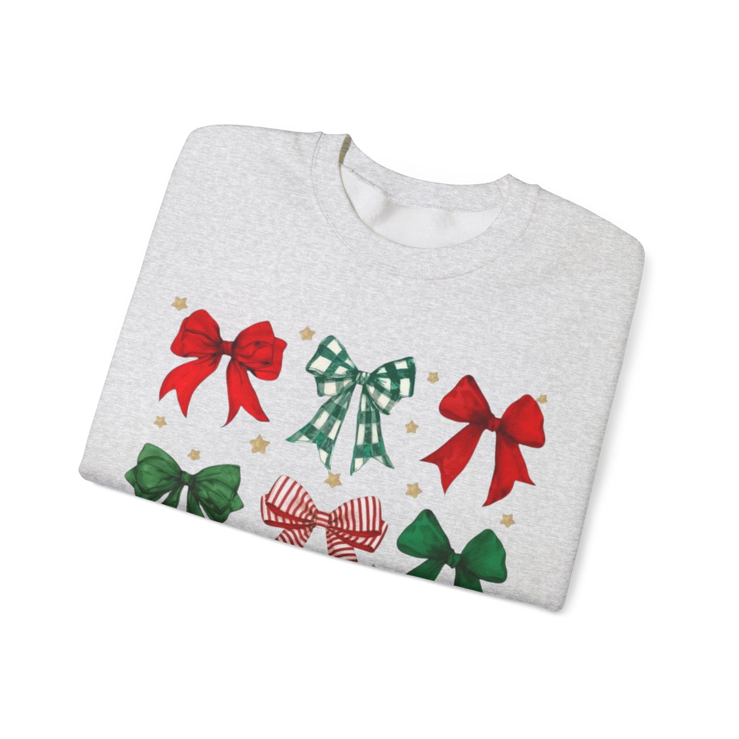 HOLIDAY BOWS CHRISTMAS CREWNECK SWEATSHIRT