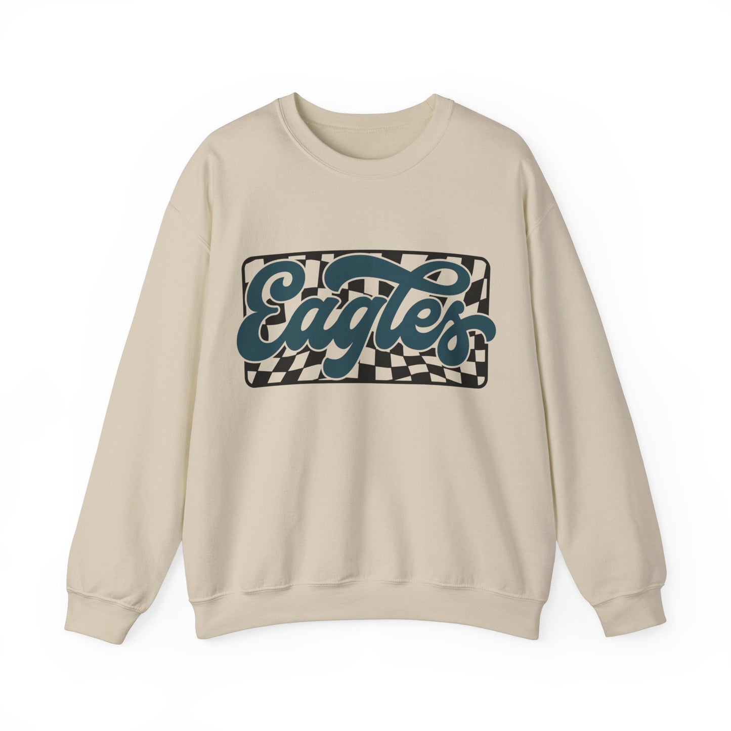 CHECKERED EAGLES GAMEDAY CREWNECK SWEATSHIRT