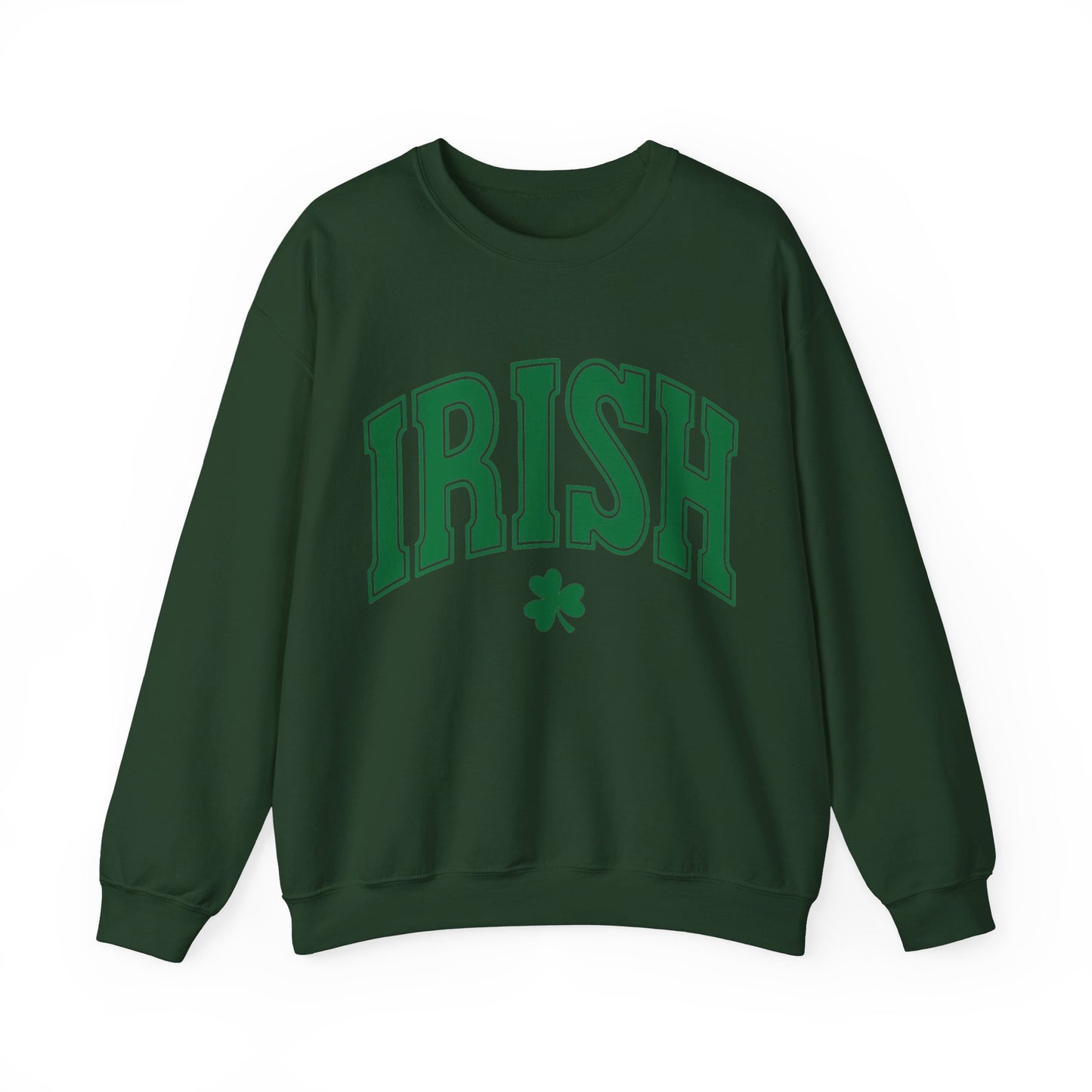 GREEN IRISH SHAMROCK CREWNECK SWEATSHIRT