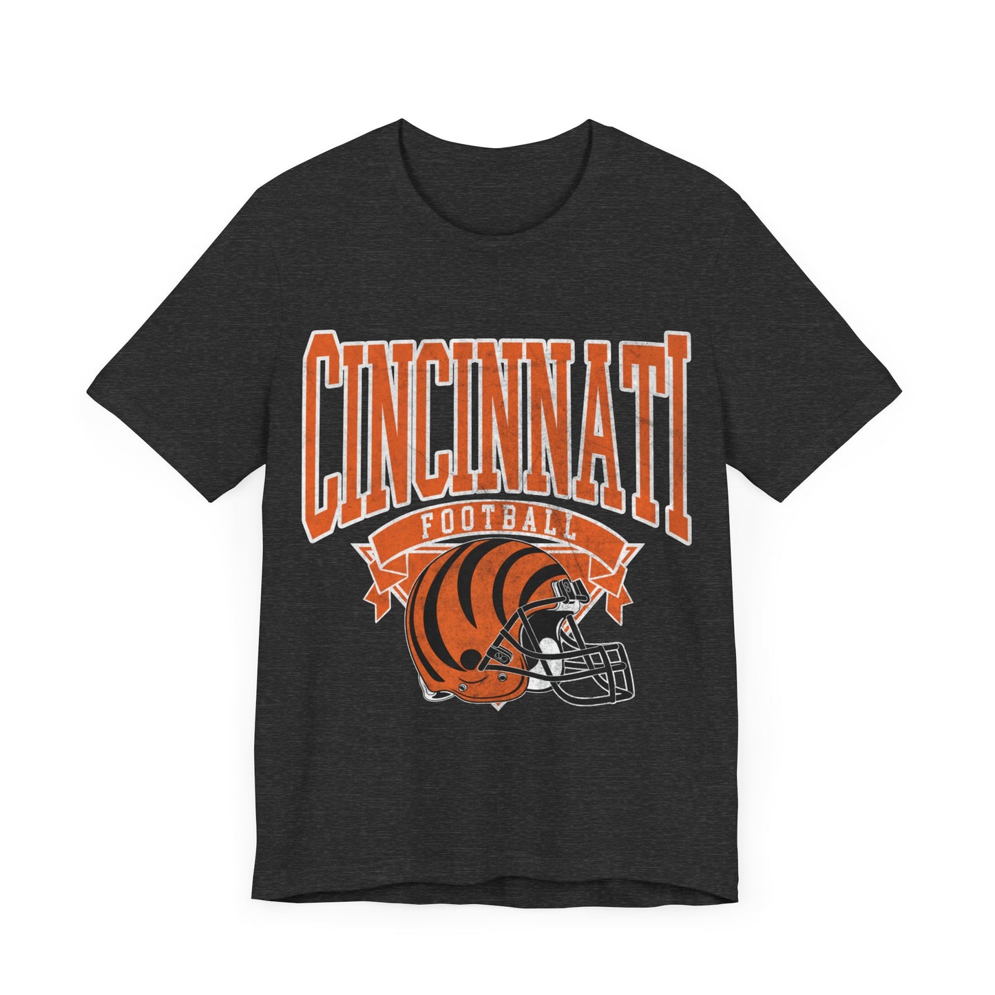 DISTRESSED CINCINNATI FOOTBALL GRAPHIC TEE