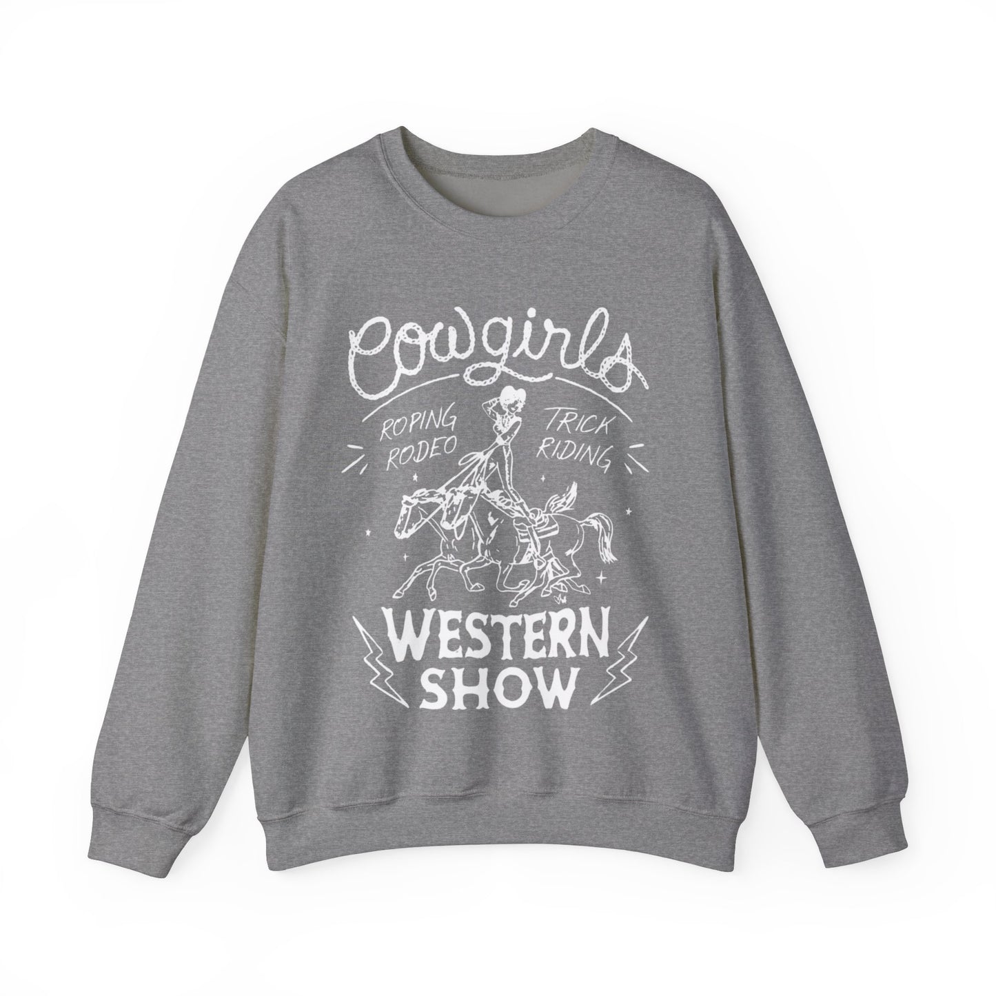 COWGIRLS WESTERN SHOW CREWNECK SWEATSHIRT