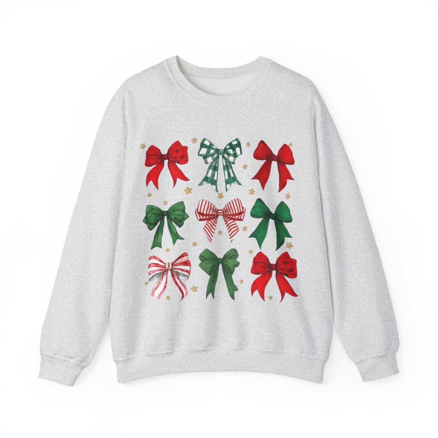 HOLIDAY BOWS CHRISTMAS CREWNECK SWEATSHIRT