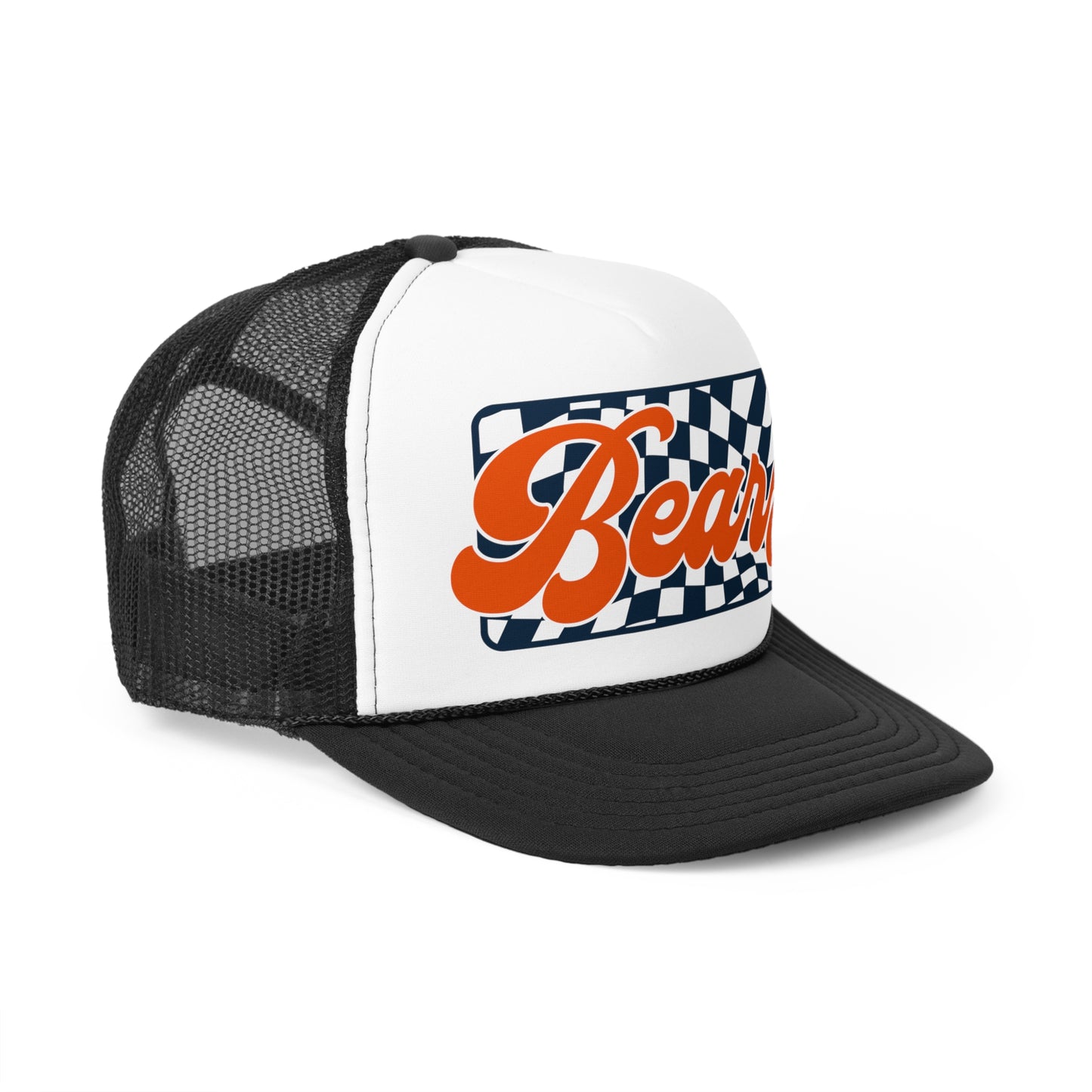 CHECKERED BEARS FOOTBALL TRUCKER HAT