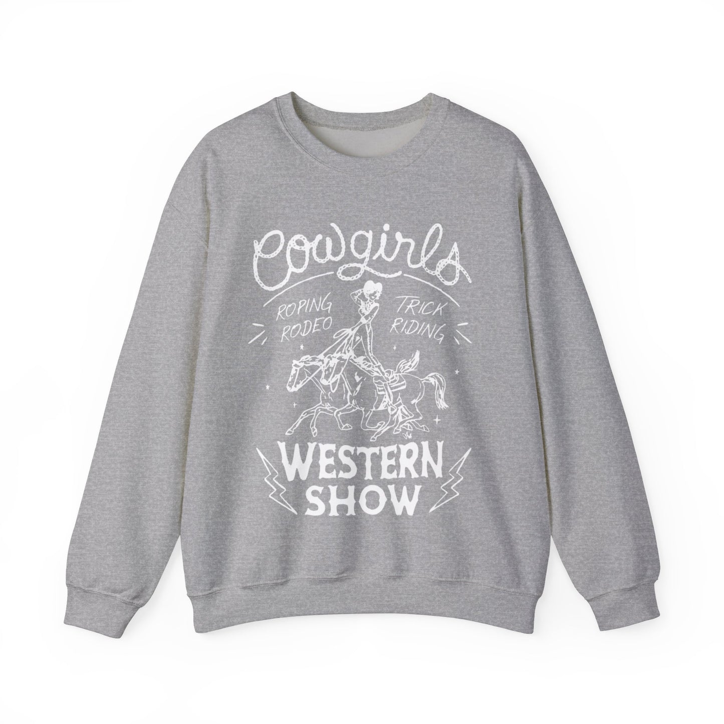 COWGIRLS WESTERN SHOW CREWNECK SWEATSHIRT