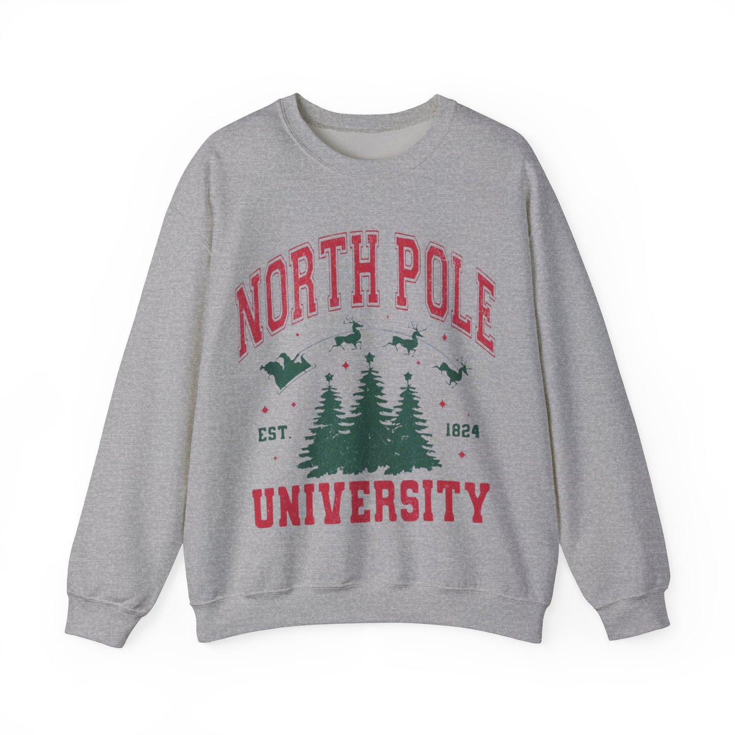 NORTH POLE UNIVERSITY CREWNECK SWEATSHIRT