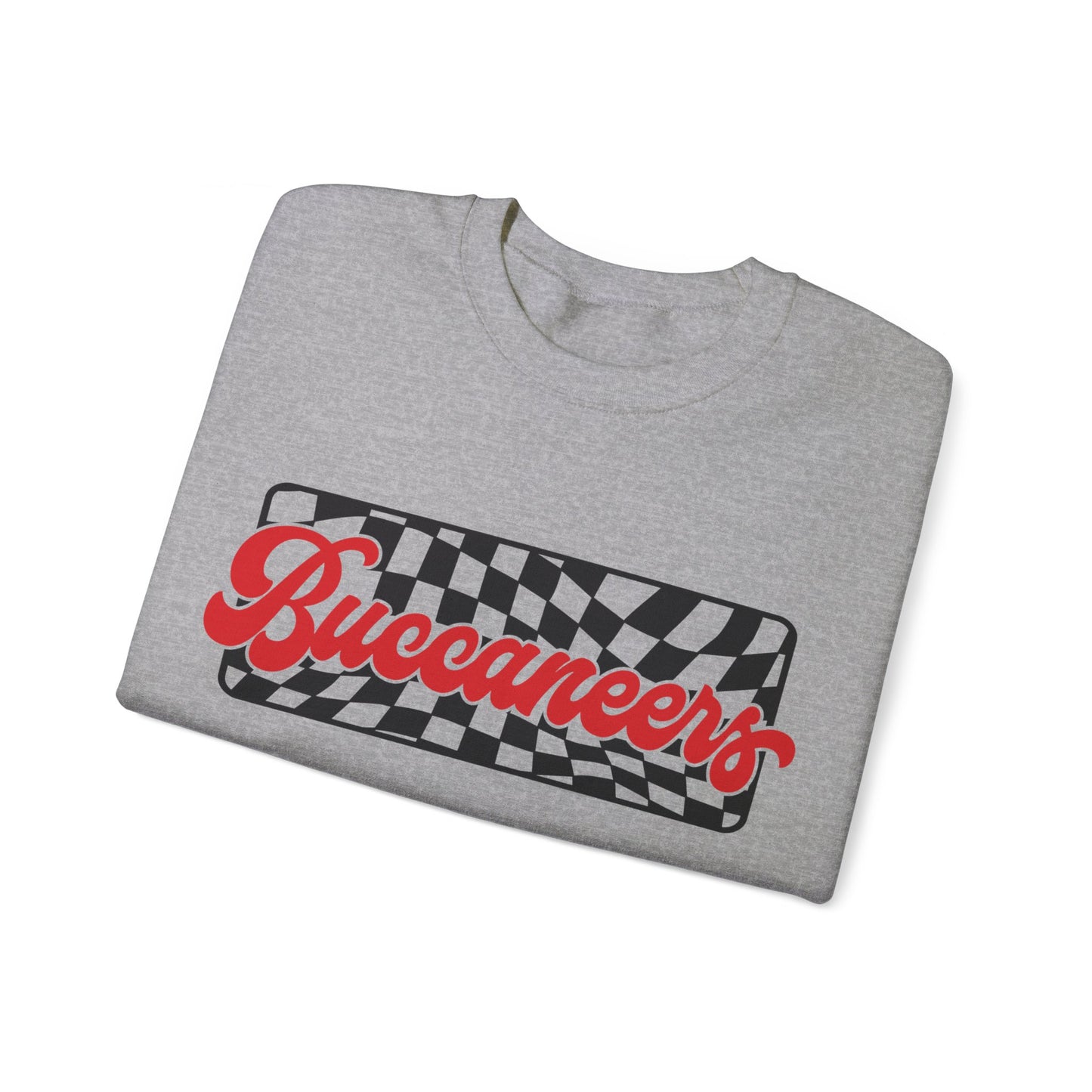 CHECKERED BUCCANEERS GAMEDAY CREWNECK SWEATSHIRT