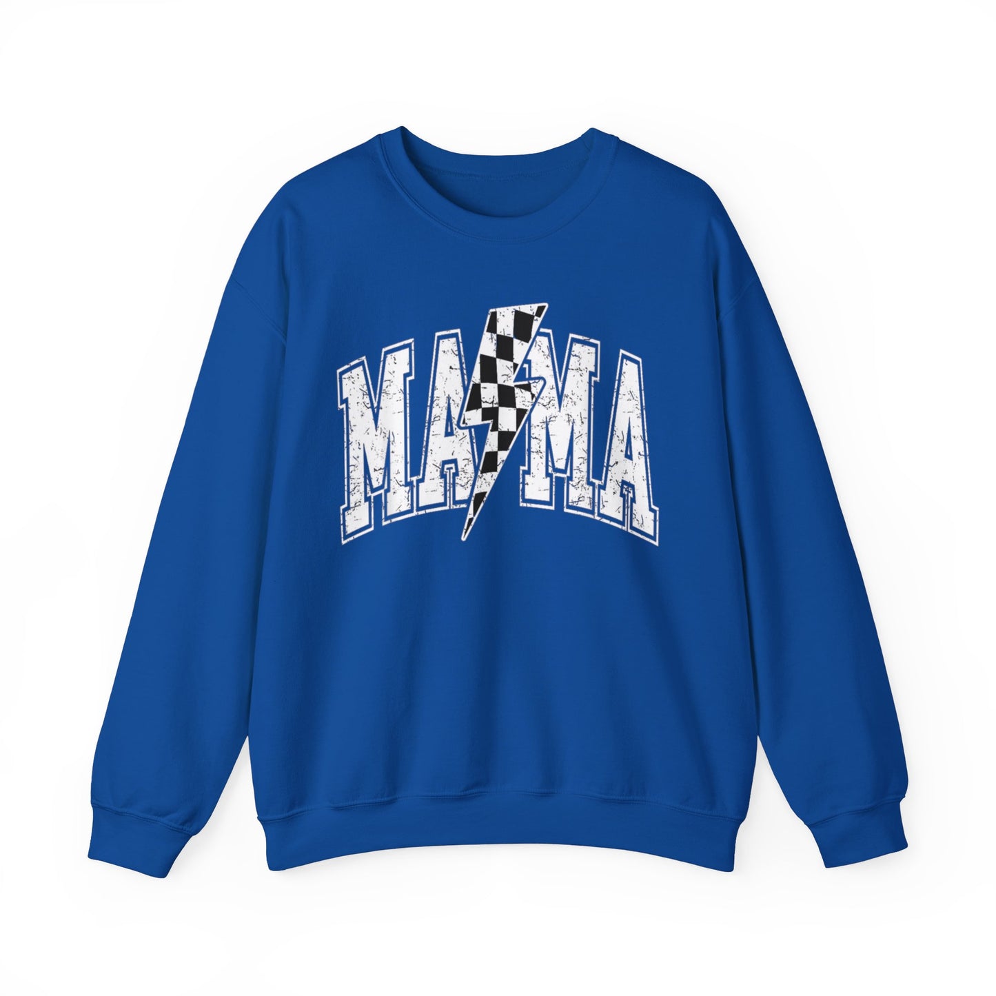 CHECKERED MAMA CREWNECK SWEATSHIRT