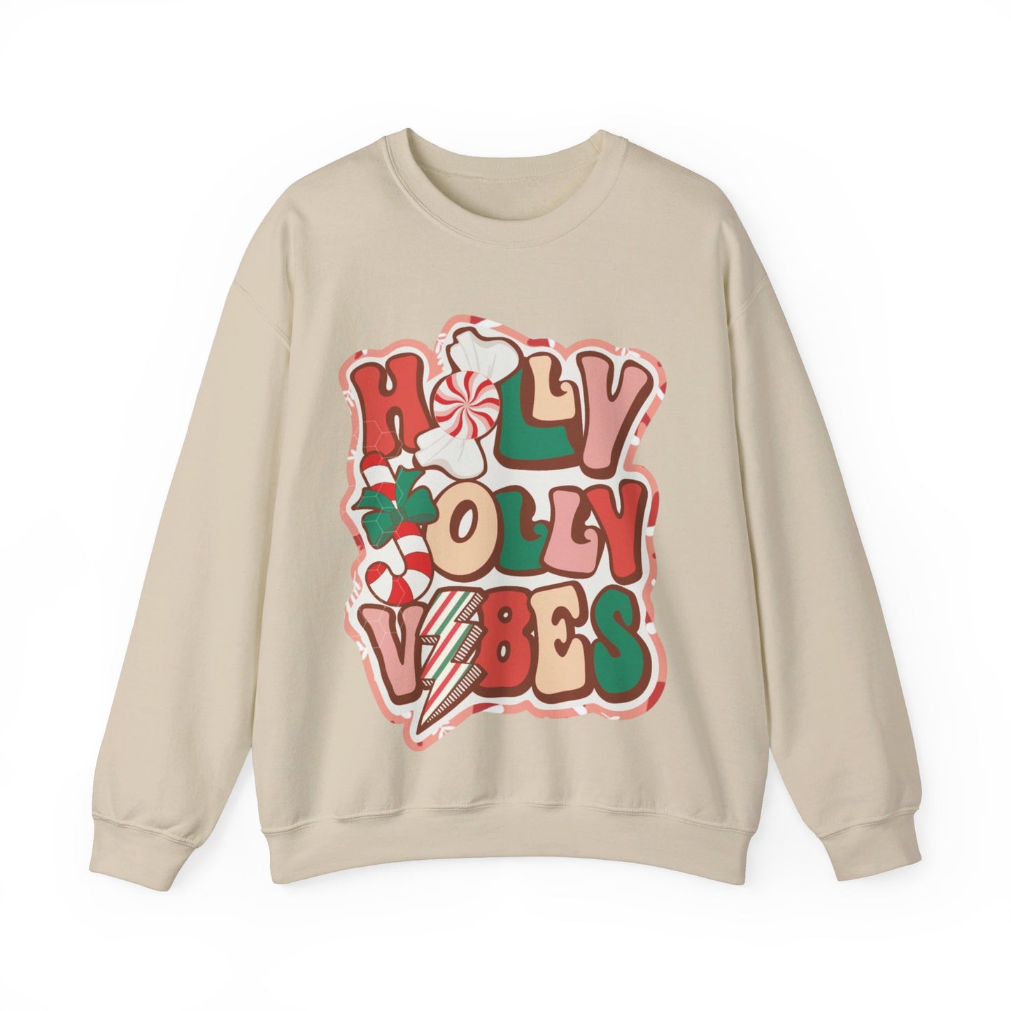 HOLLY JOLLY VIBES CREWNECK SWEATSHIRT