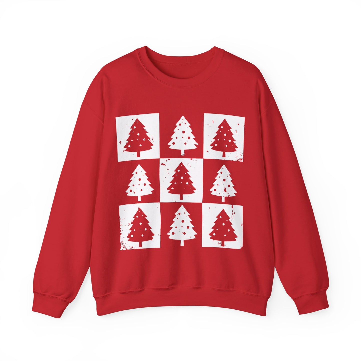 CHECKERED TREES CREWNECK SWEATSHIRT