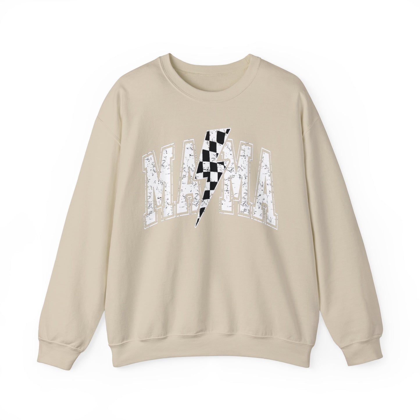 CHECKERED MAMA CREWNECK SWEATSHIRT