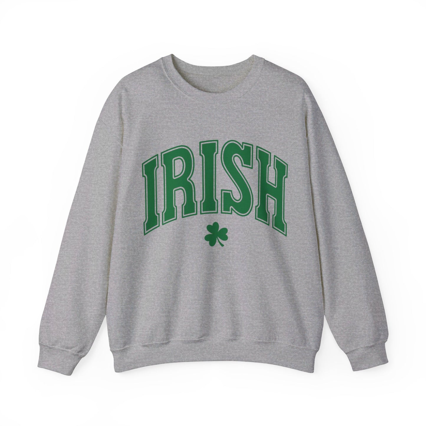 GREEN IRISH SHAMROCK CREWNECK SWEATSHIRT