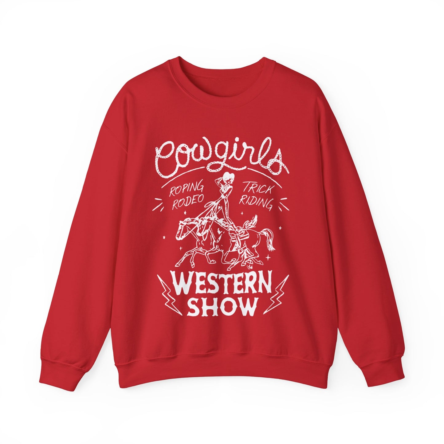 COWGIRLS WESTERN SHOW CREWNECK SWEATSHIRT