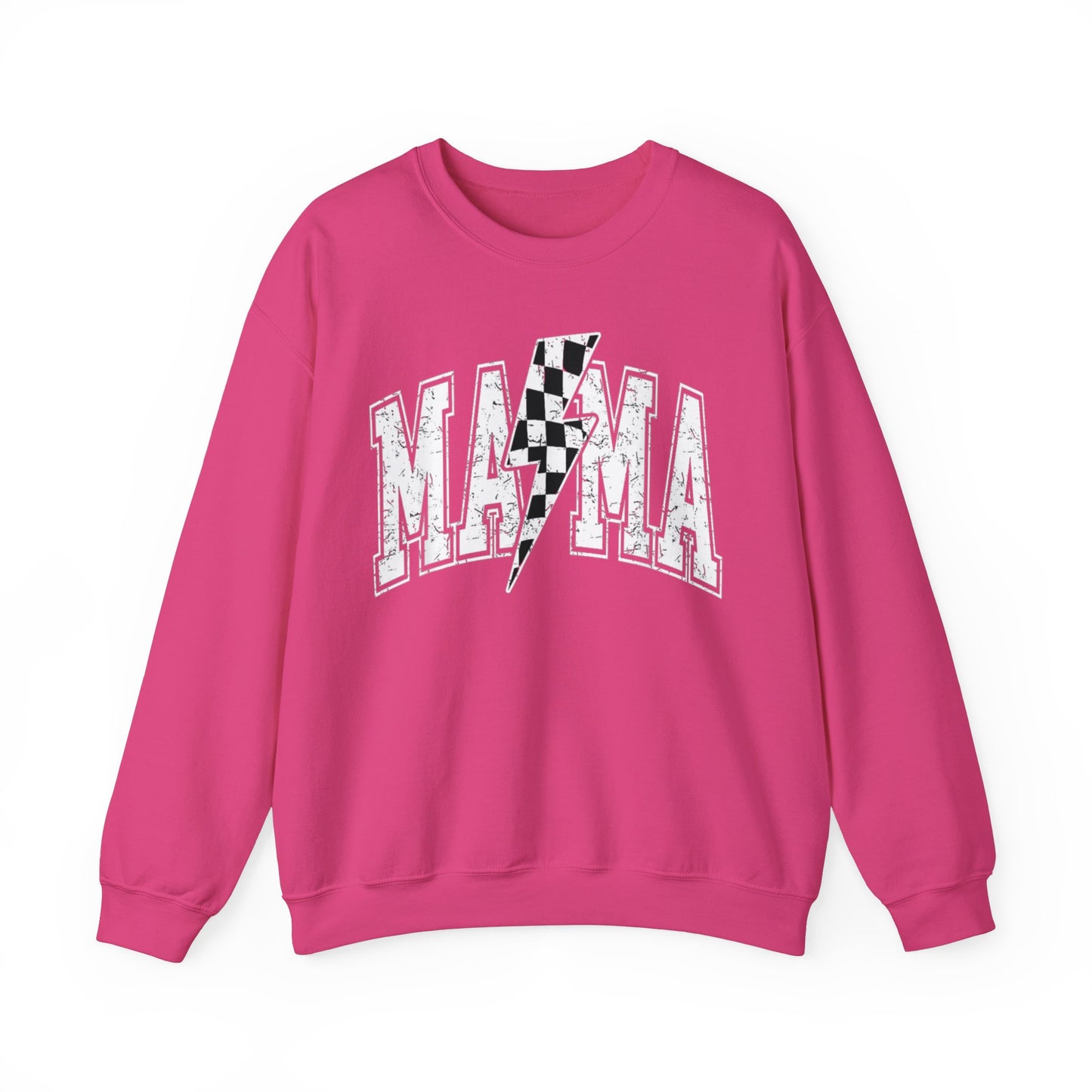 CHECKERED MAMA CREWNECK SWEATSHIRT