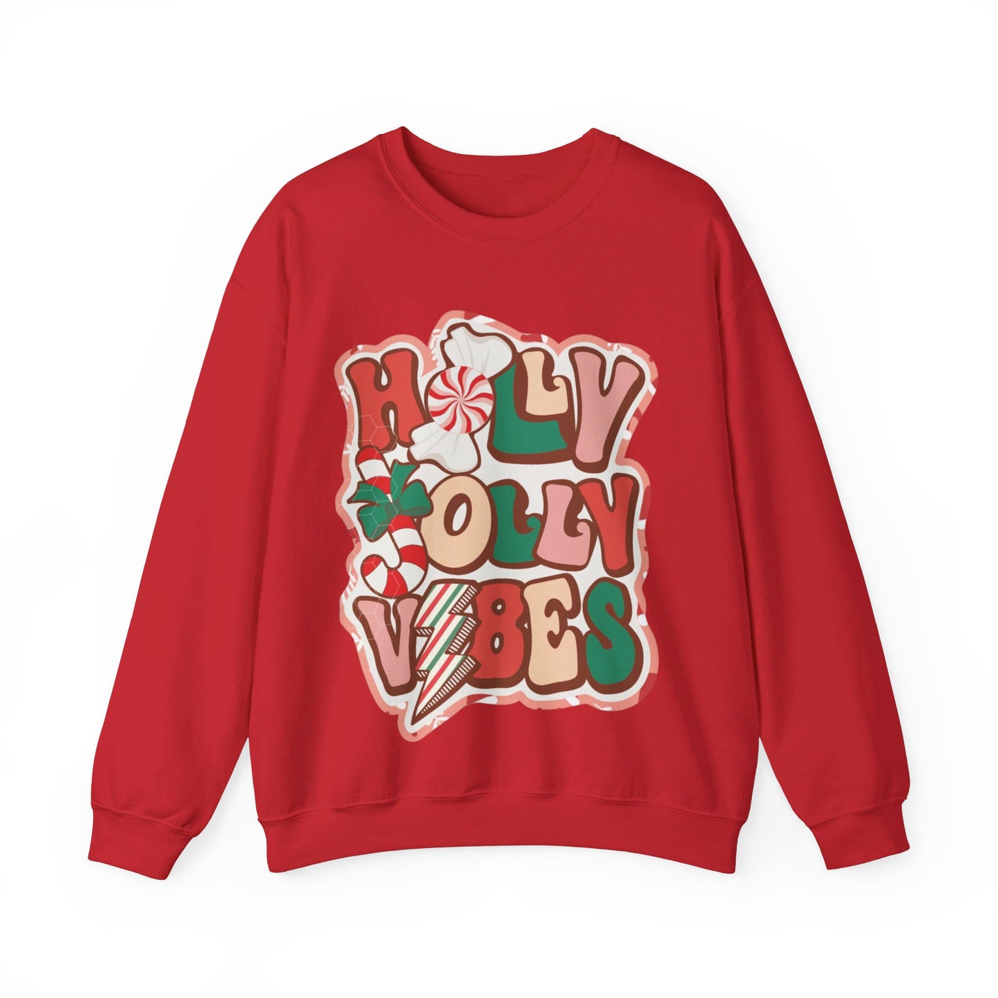 HOLLY JOLLY VIBES CREWNECK SWEATSHIRT