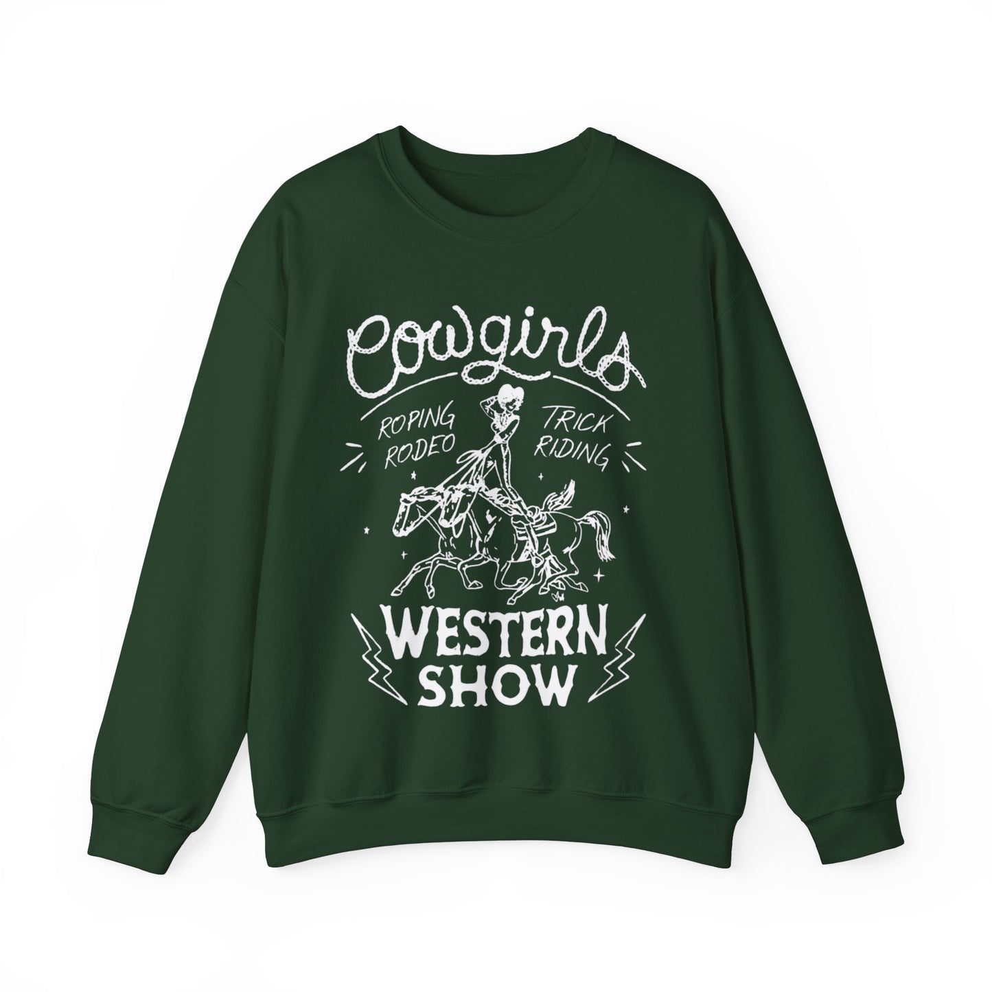 COWGIRLS WESTERN SHOW CREWNECK SWEATSHIRT