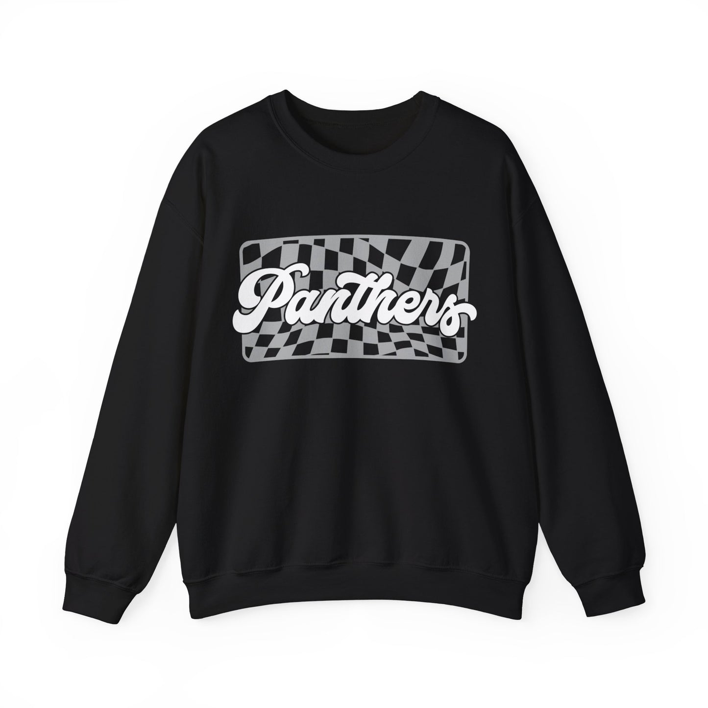 CHECKERED PANTHERS GAMEDAY CREWNECK SWEATSHIRT